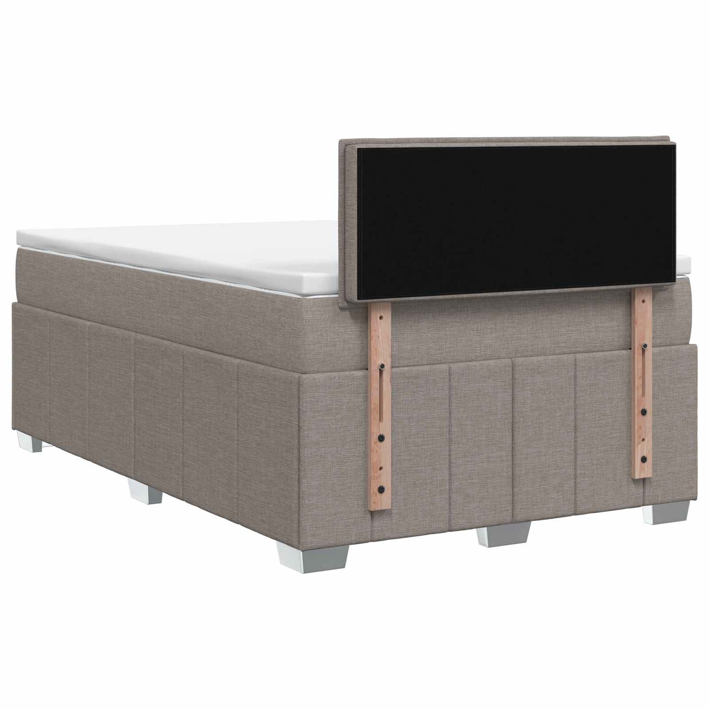 Boxspring ágy matraccal Tópszínű 120 x 200 cm Szövet