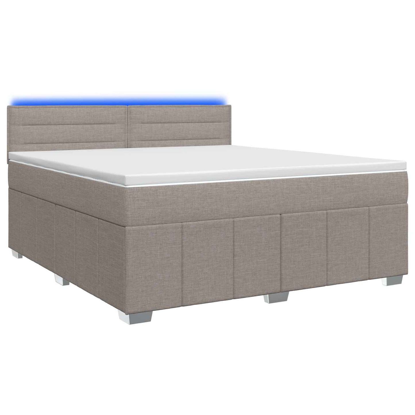 Boxspring ágy matraccal Tópszínű 140 x 200 cm Szövet