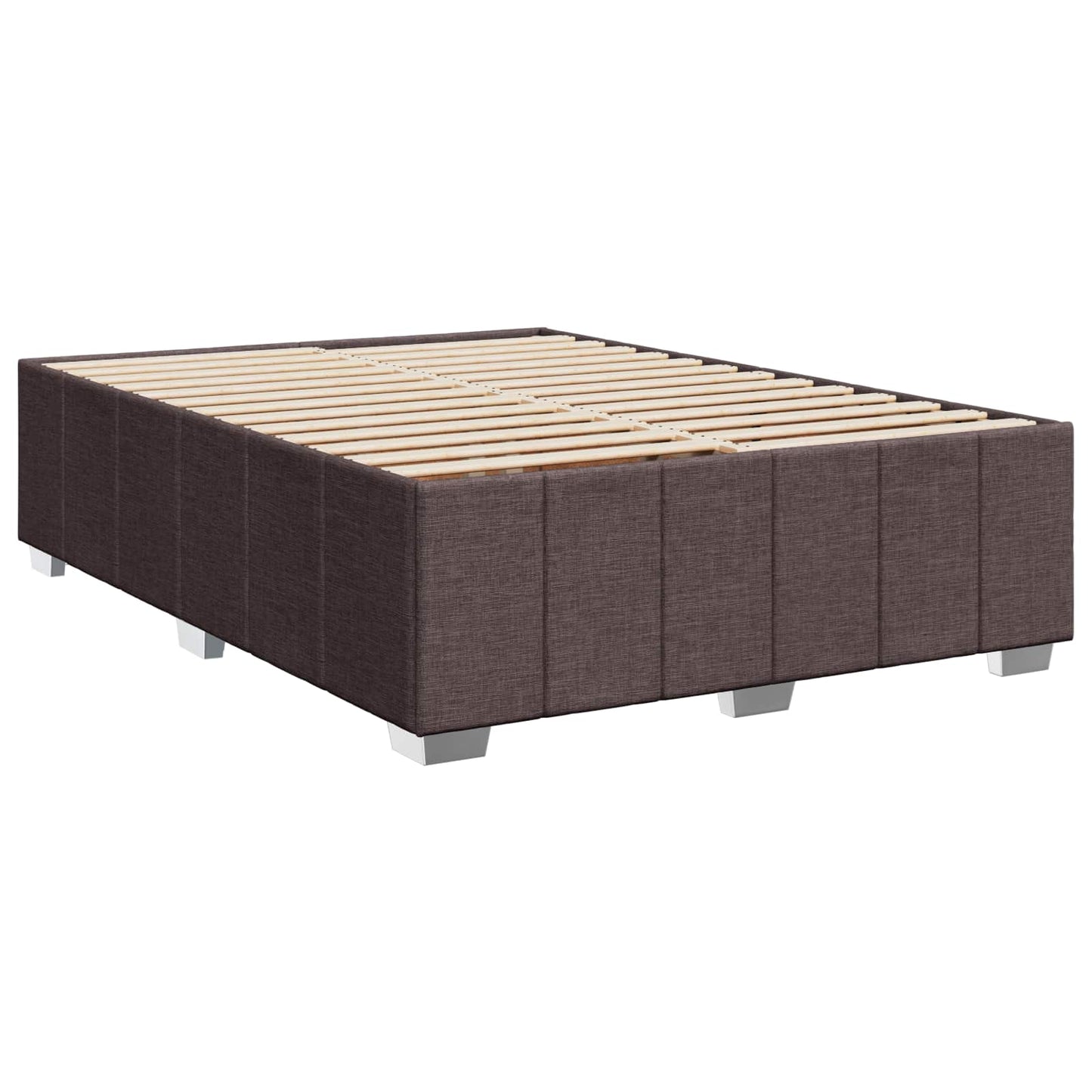 Boxspring ágy matraccal Sötét Barna 140 x 200 cm Szövet