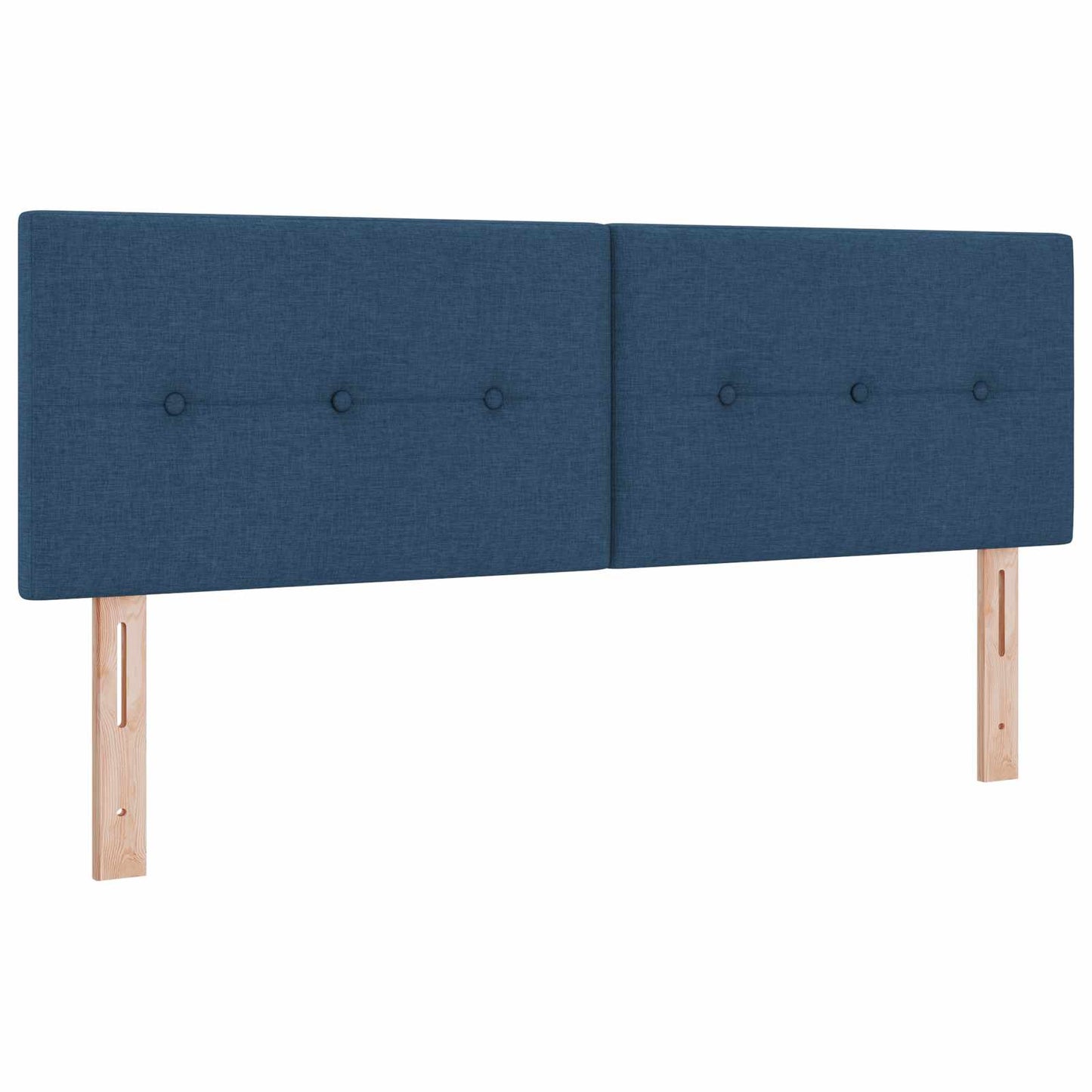 Boxspring ágy matraccal LED szalagokkal Kék 140 x 200 cm Szövet