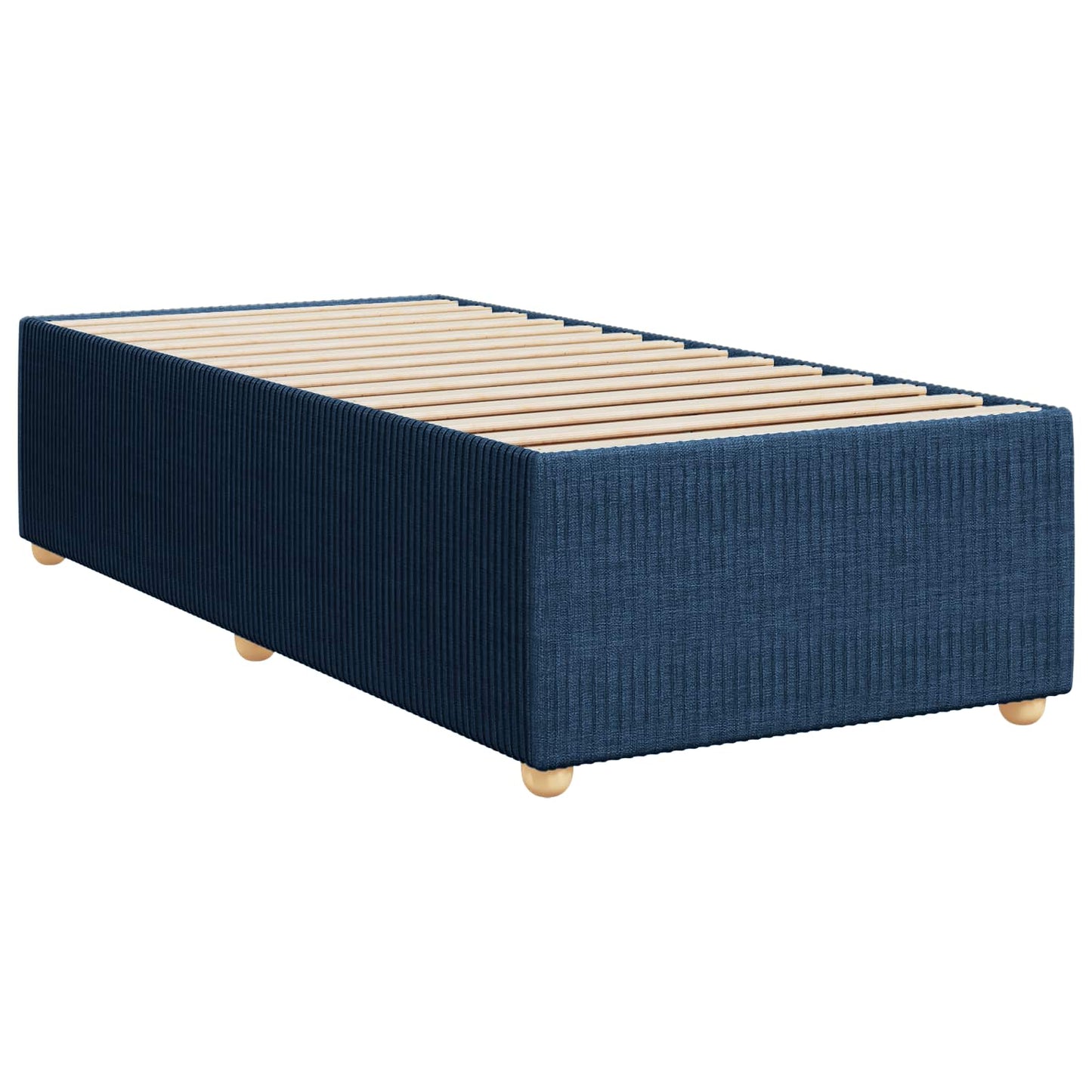 Boxspring ágy matraccal LED szalagokkal Kék 80 x 200 cm Szövet