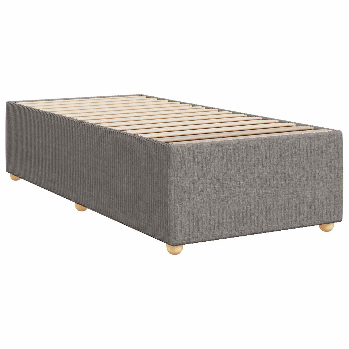 Boxspring ágy matraccal fejtámlával Tópszínű 90 x 190 cm Szövet