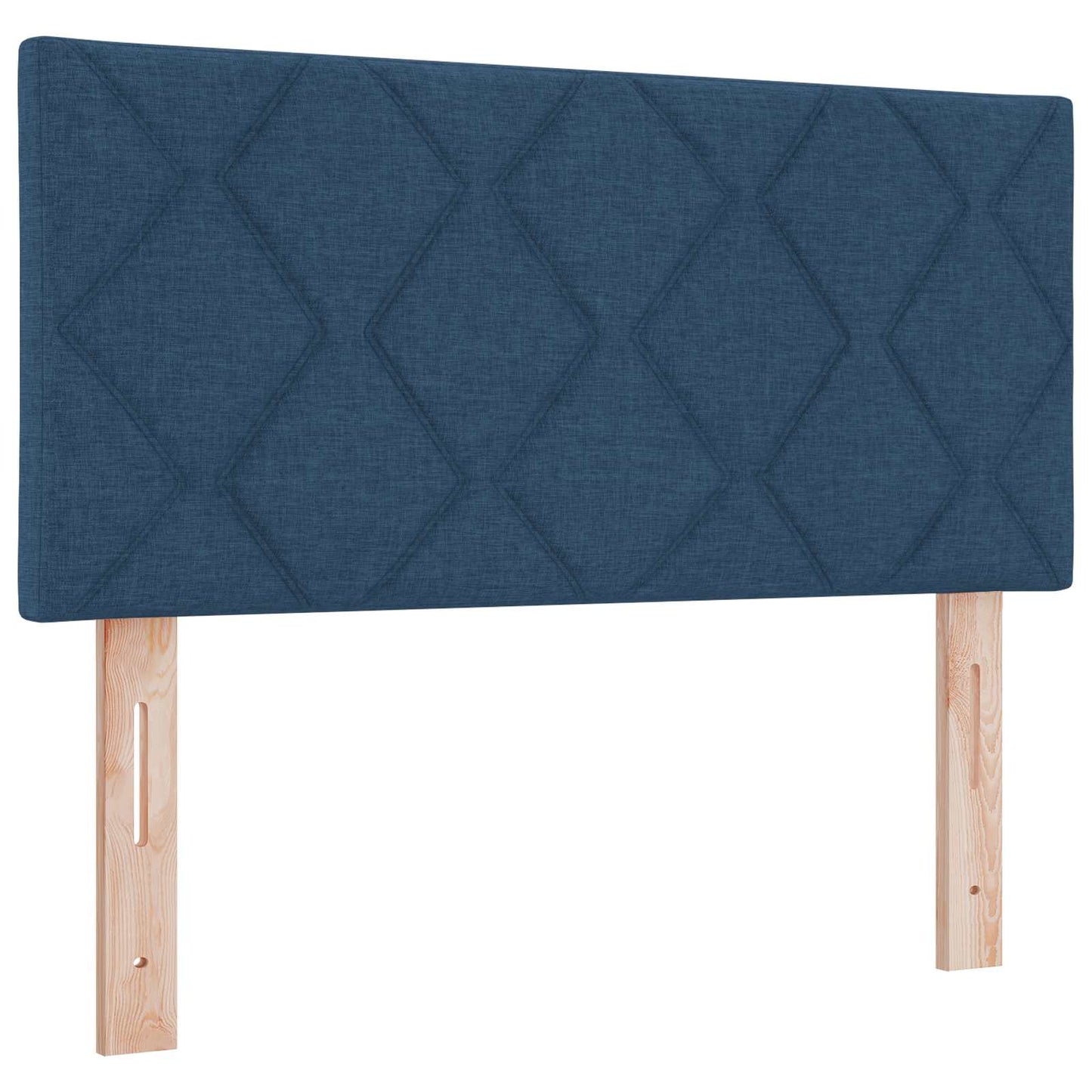 Boxspring ágy matraccal LED szalagokkal Kék 100 x 200 cm Szövet