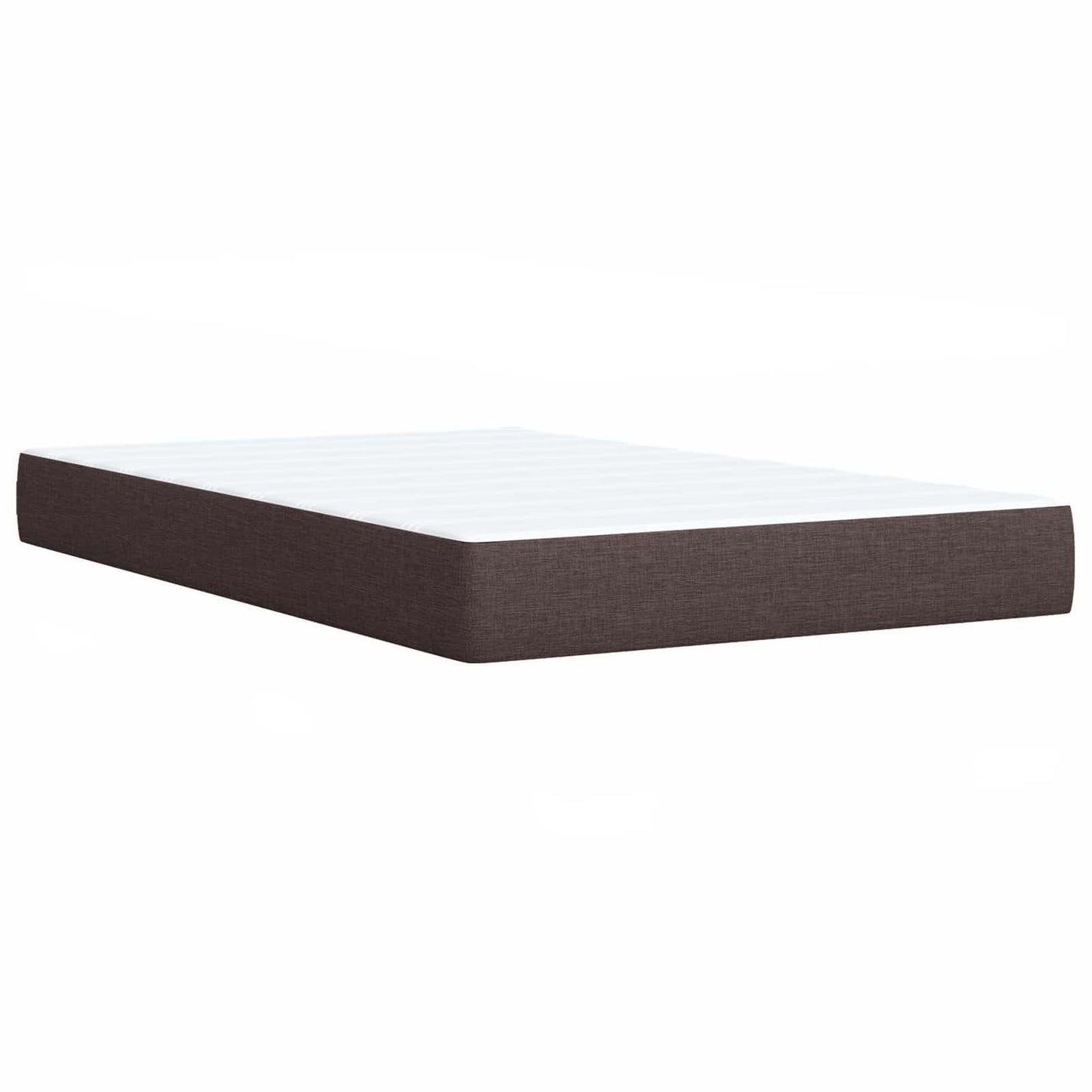 Boxspring ágy matraccal Sötét Barna 120 x 190 cm Szövet