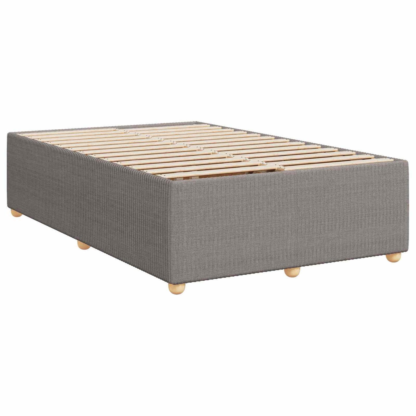 Boxspring ágy matraccal Tópszínű 120 x 190 cm Szövet
