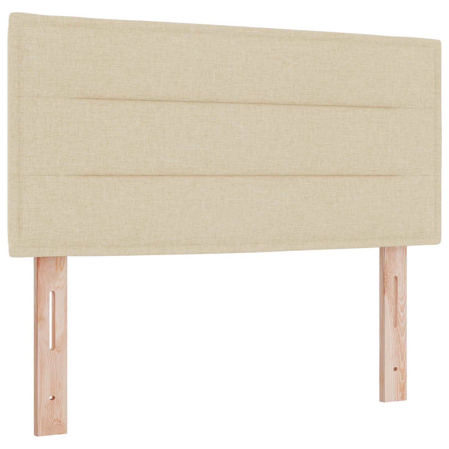 Boxspring ágy matraccal Krémszínű 120 x 200 cm Szövet