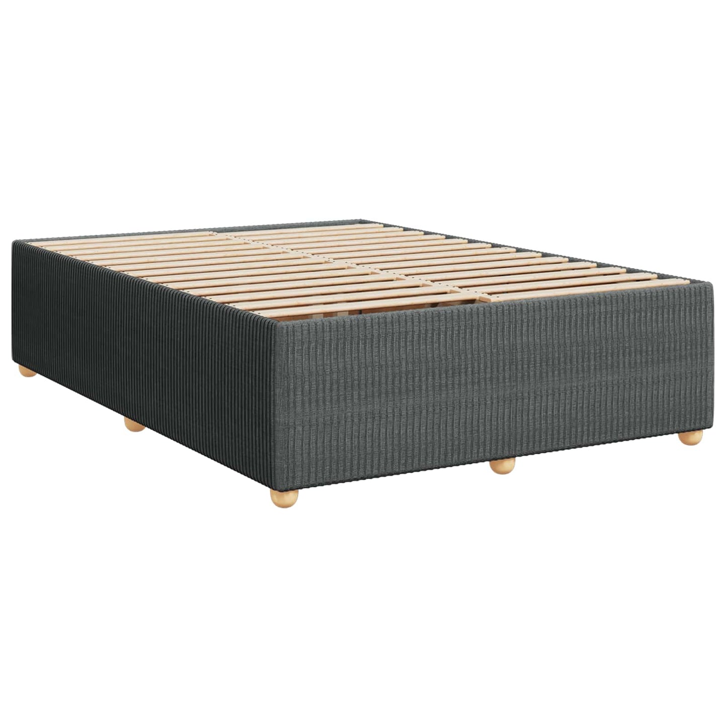 Boxspring ágy matraccal Sötétszürke 160 x 200 cm Szövet