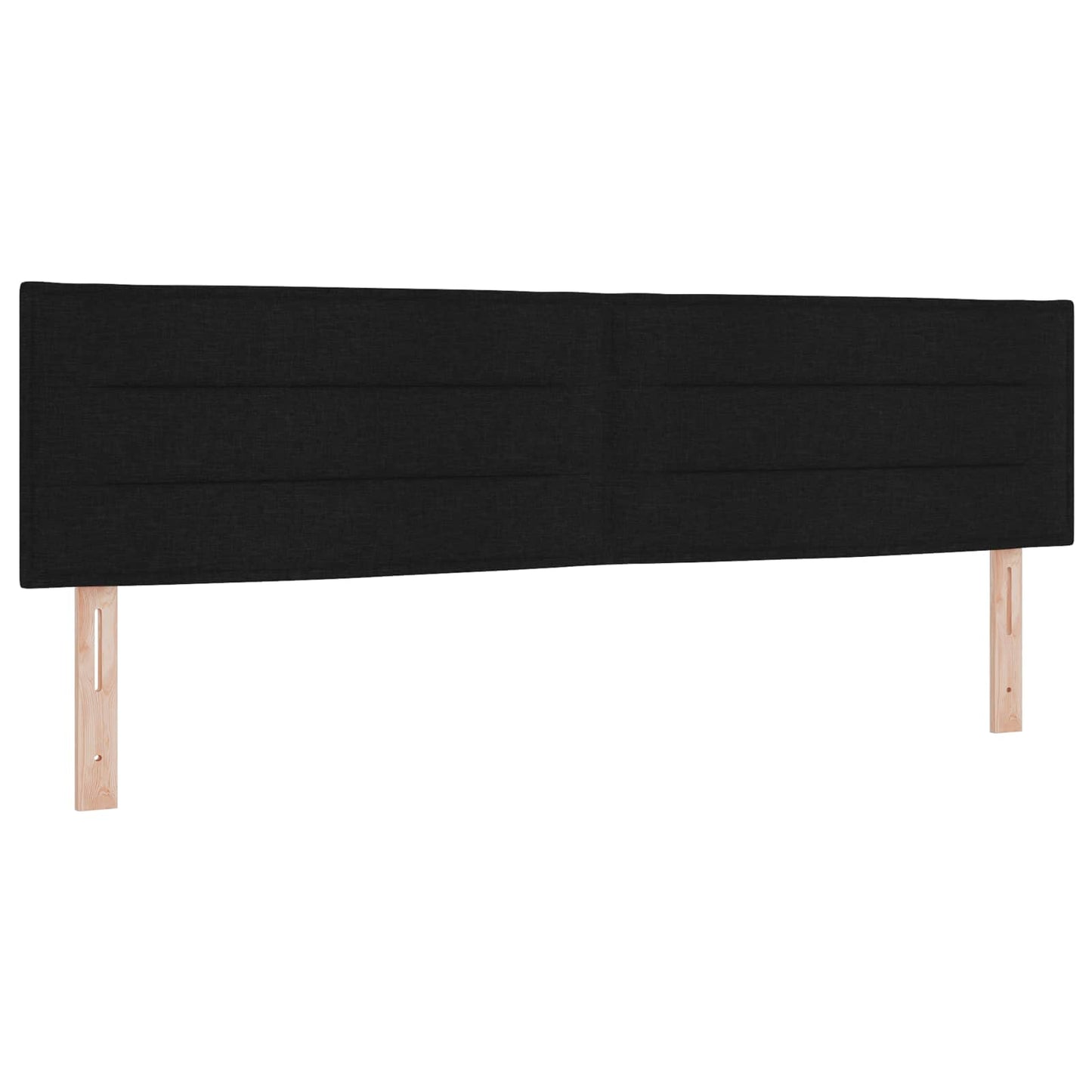 Boxspring ágy matraccal fejtámlával Fekete 180 x 200 cm Szövet