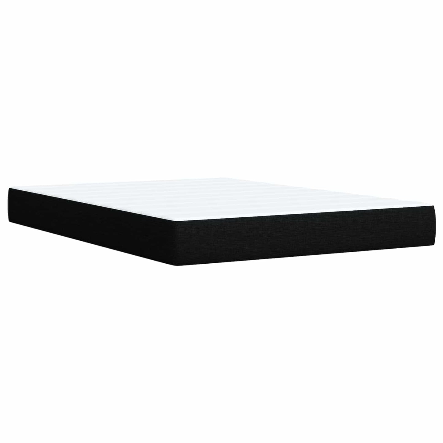 Boxspring ágy matraccal fejtámlával Fekete 180 x 200 cm Szövet