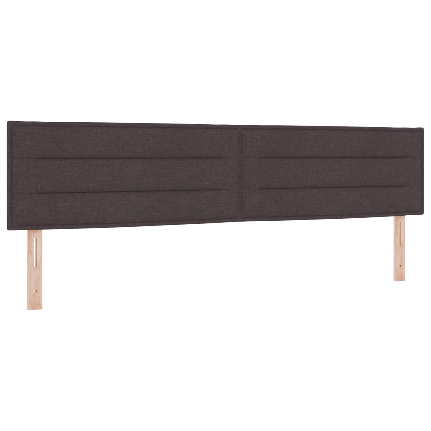 Boxspring ágy matraccal Sötét Barna 200 x 200 cm Szövet