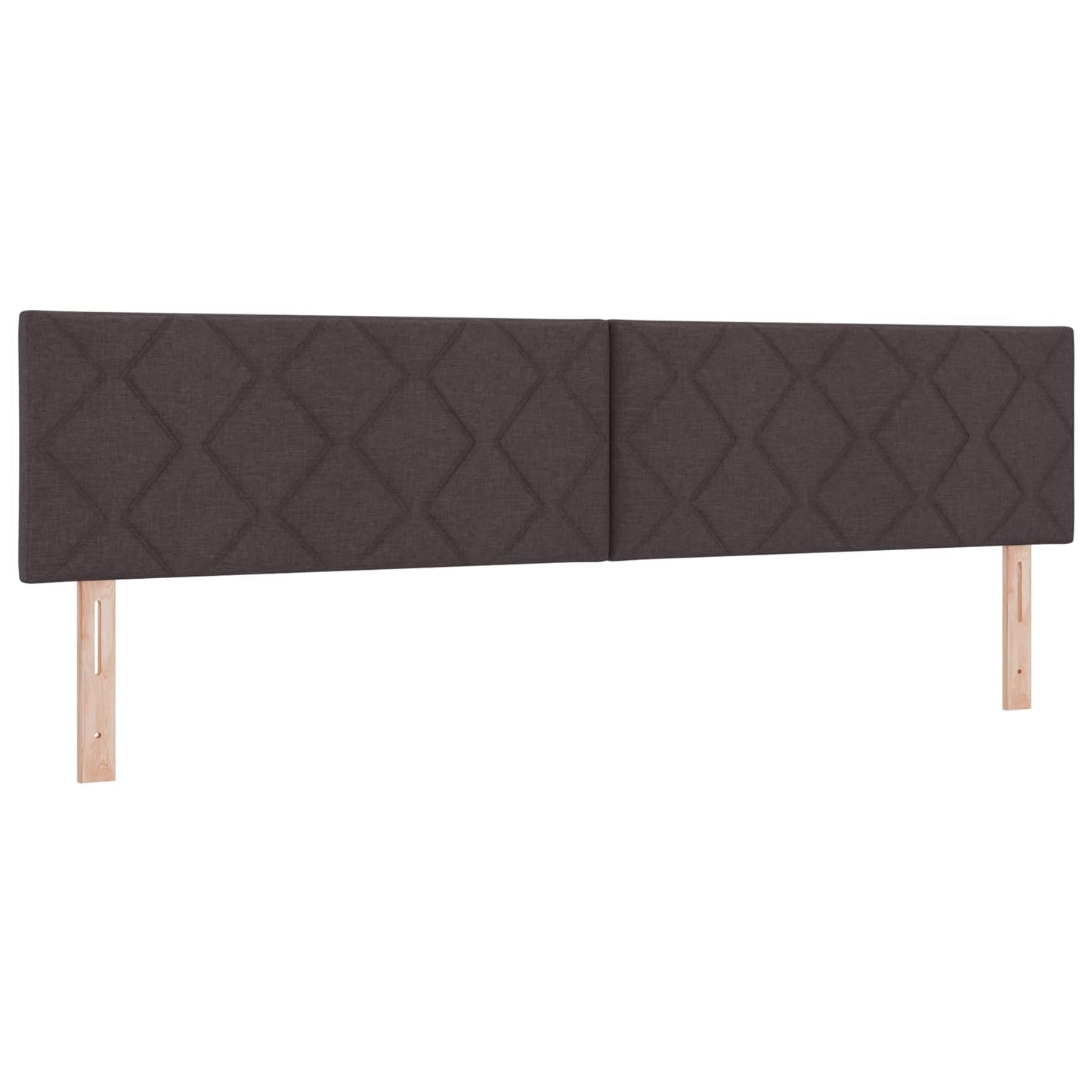 Boxspring ágy matraccal Sötét Barna 200 x 200 cm Szövet