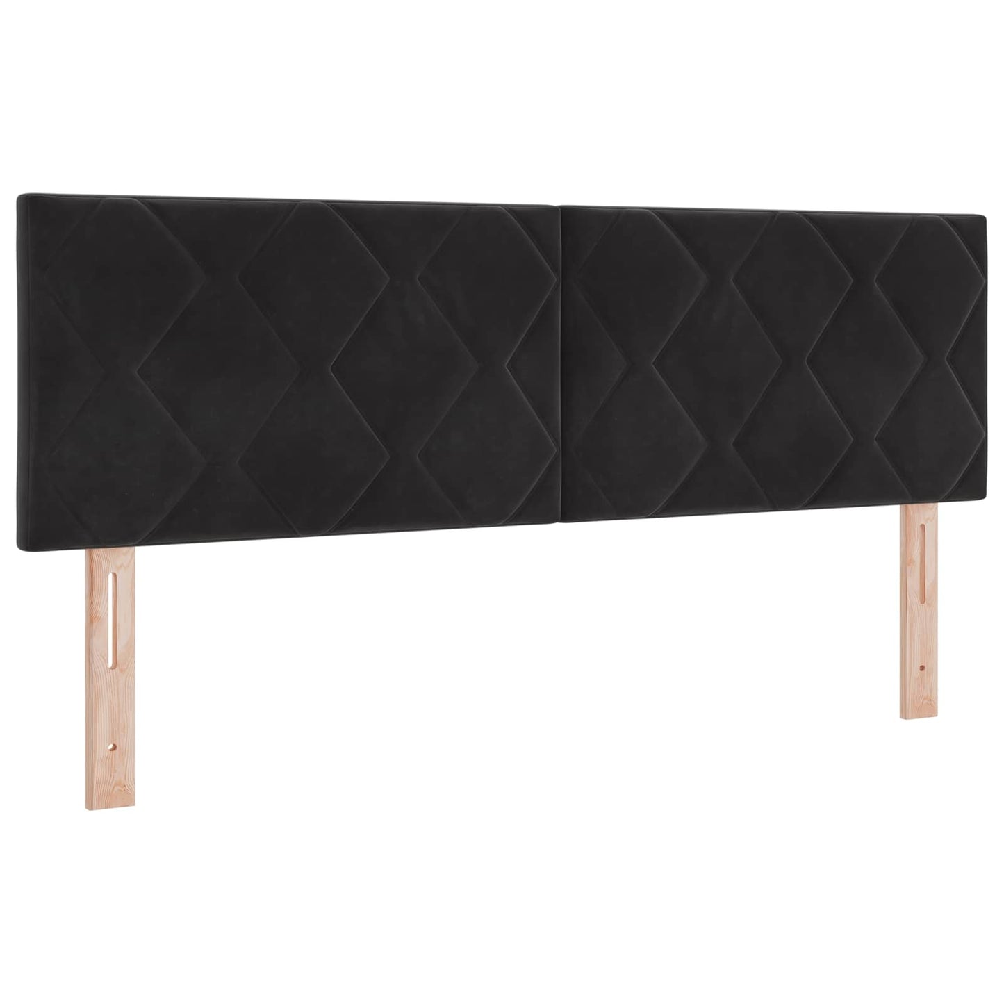 Boxspring ágy matraccal fejtámlával Fekete 140 x 200 cm Bársony