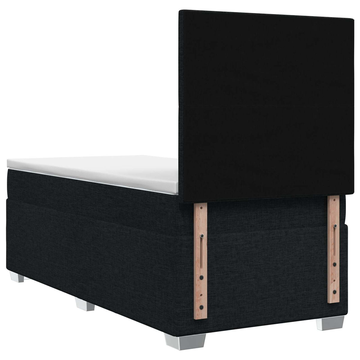 Boxspring ágy matraccal Fekete 80 x 200 cm Szövet