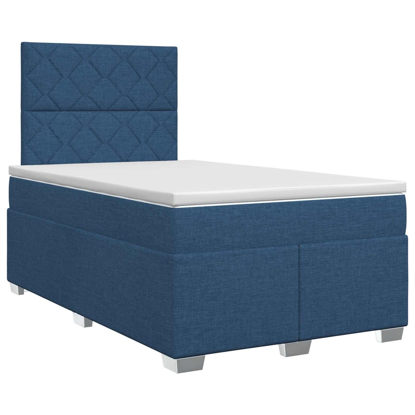 Boxspring ágy matraccal Kék 120 x 200 cm Szövet