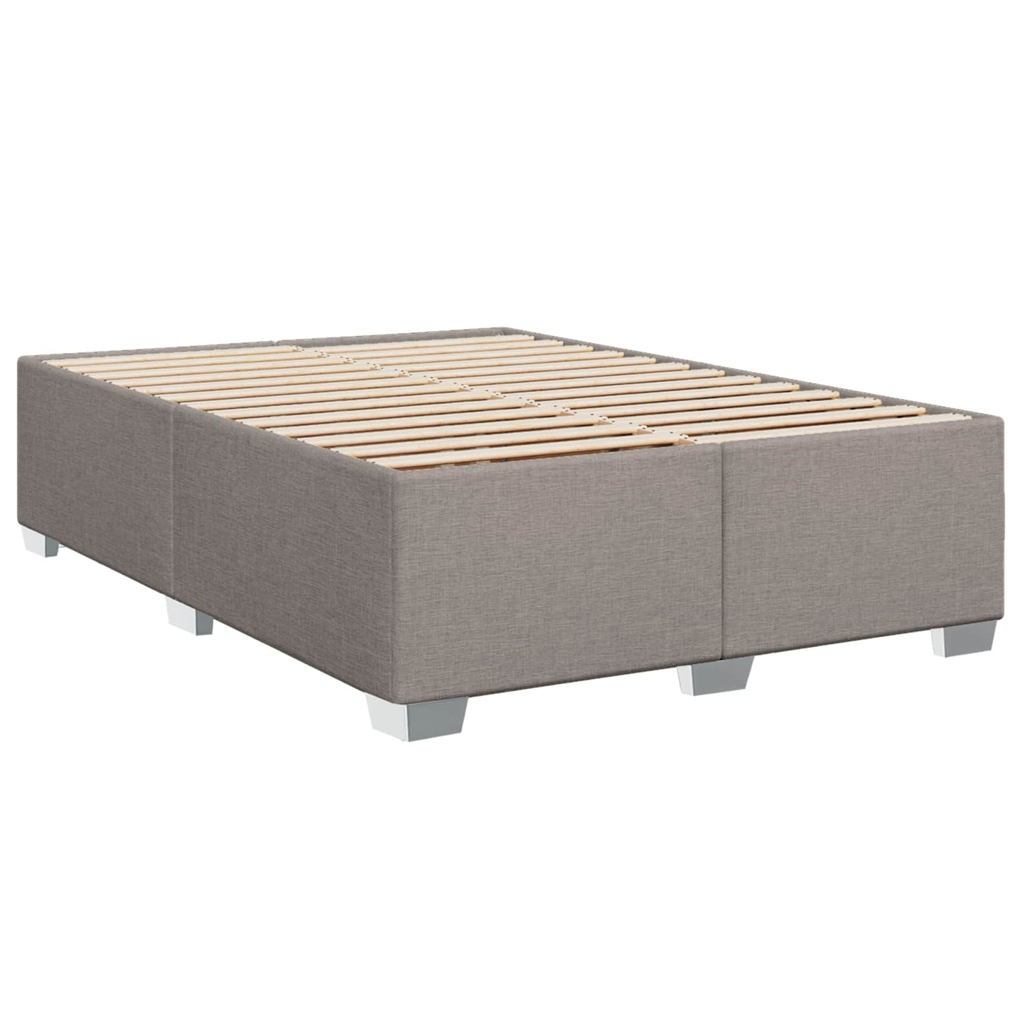 Boxspring ágy matraccal Tópszínű 140 x 200 cm Szövet