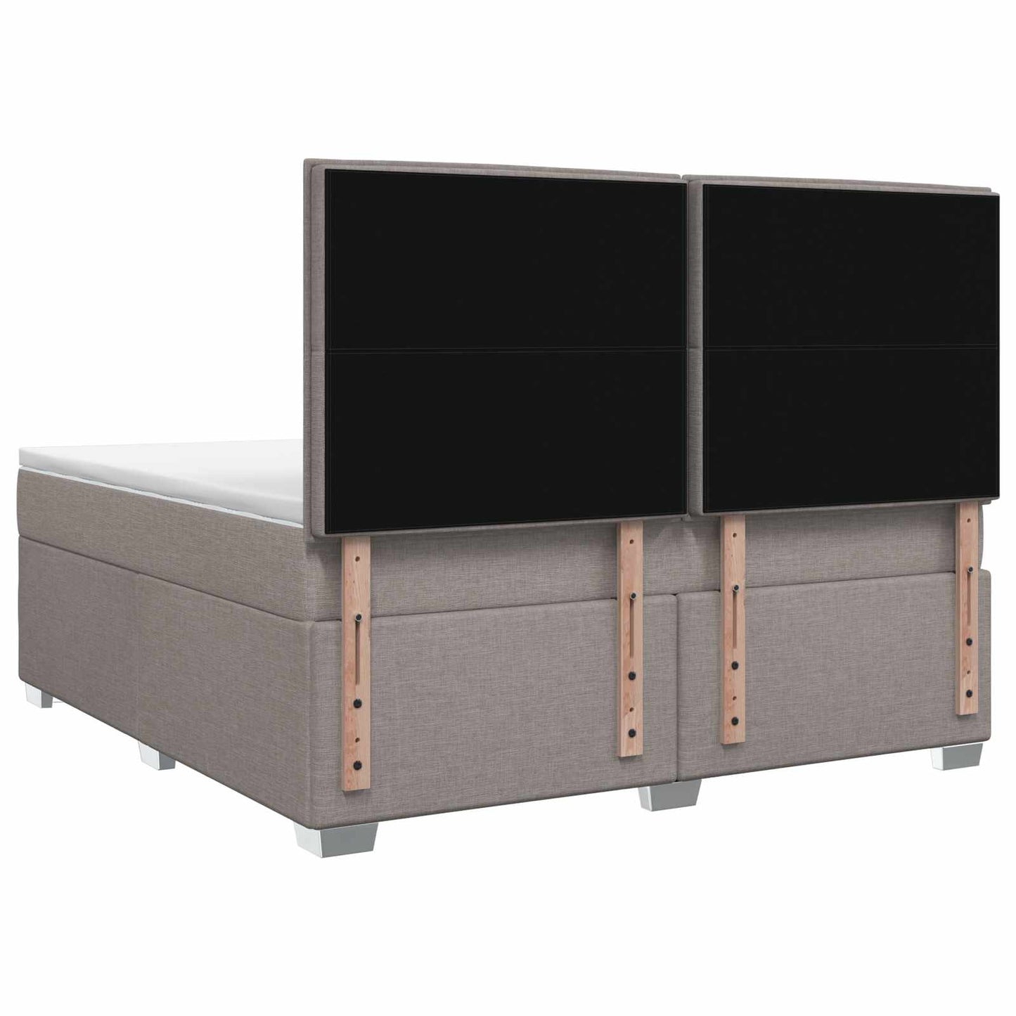 Boxspring ágy matraccal Tópszínű 140 x 200 cm Szövet