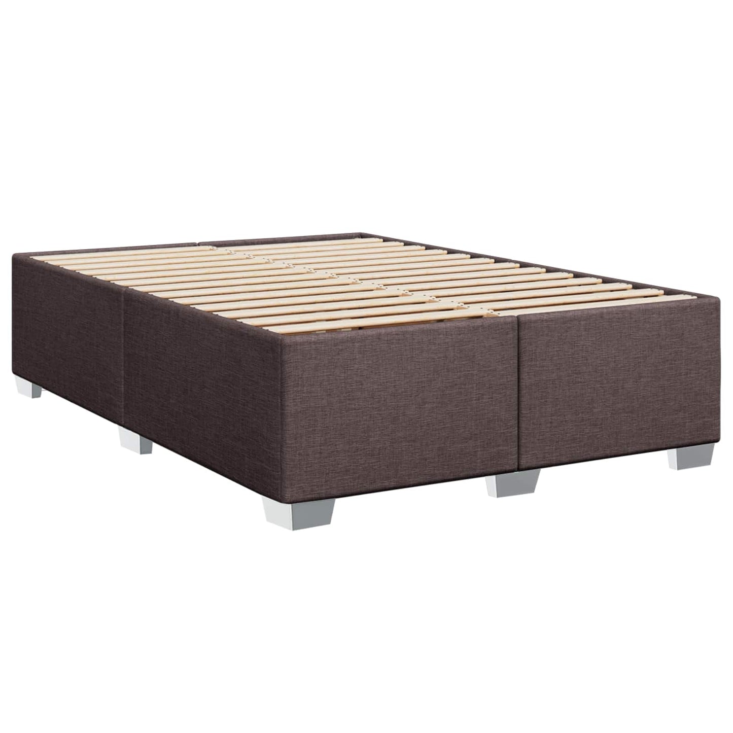 Boxspring ágy matraccal Sötét Barna 160 x 200 cm Szövet