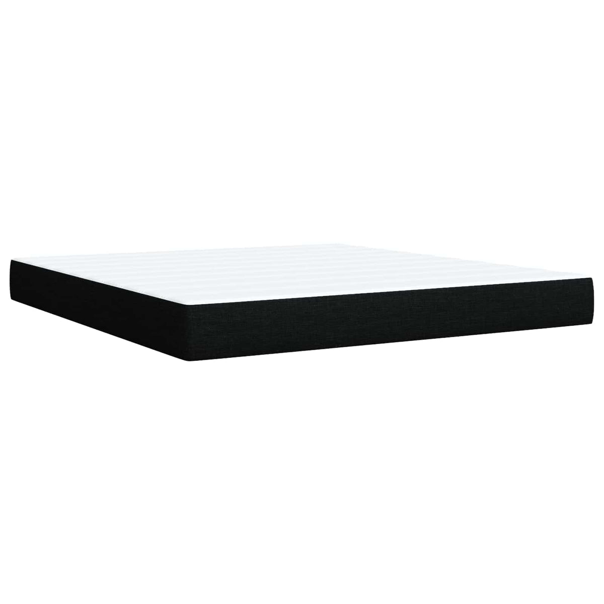 Boxspring ágy matraccal Fekete 180 x 200 cm Szövet