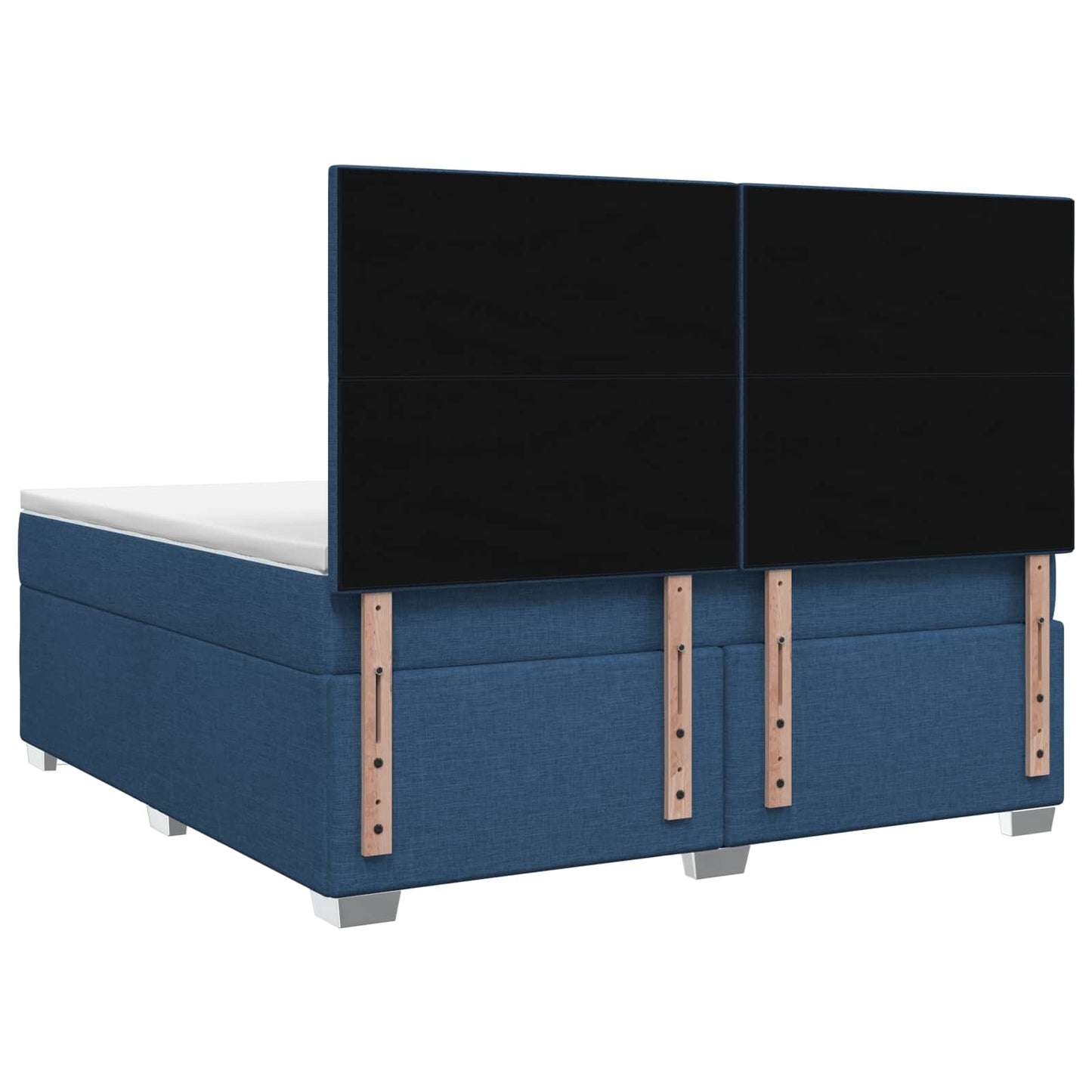 Boxspring ágy matraccal fejtámlával Kék 180 x 200 cm Szövet