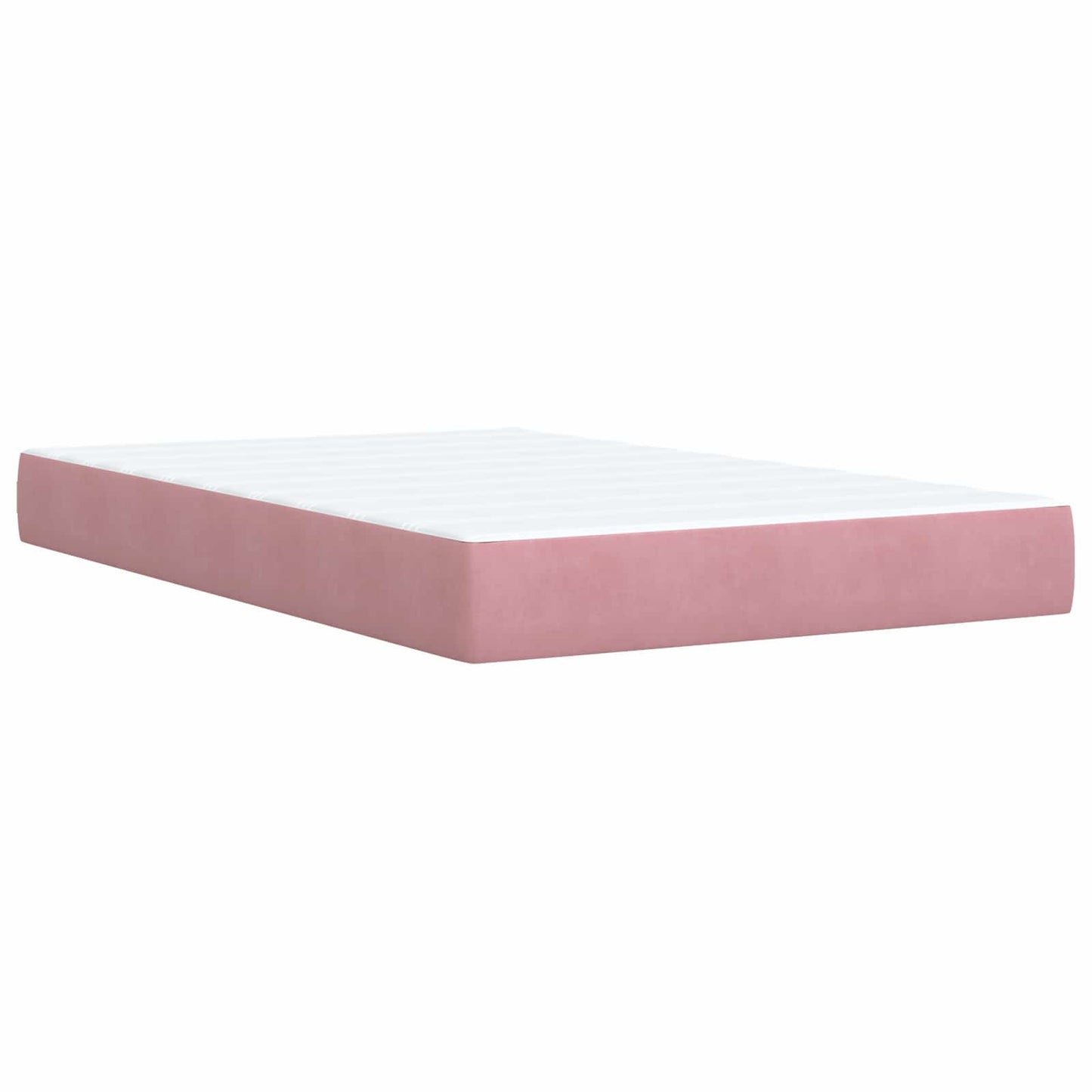 Boxspring ágy matraccal Rózsaszín 120 x 200 cm Bársony