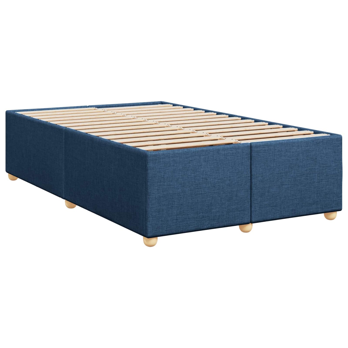 Boxspring ágy matraccal fejtámlával Kék 120 x 190 cm Szövet