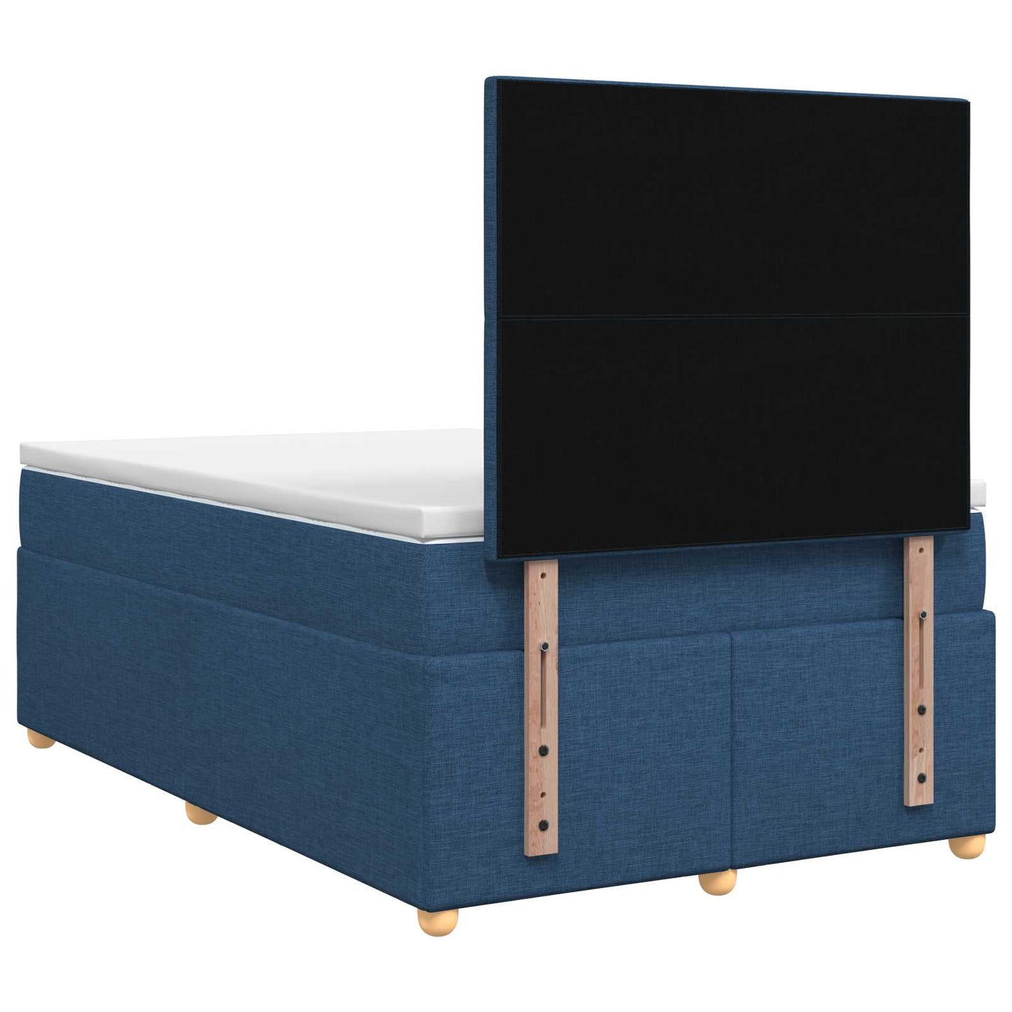 Boxspring ágy matraccal fejtámlával Kék 120 x 190 cm Szövet
