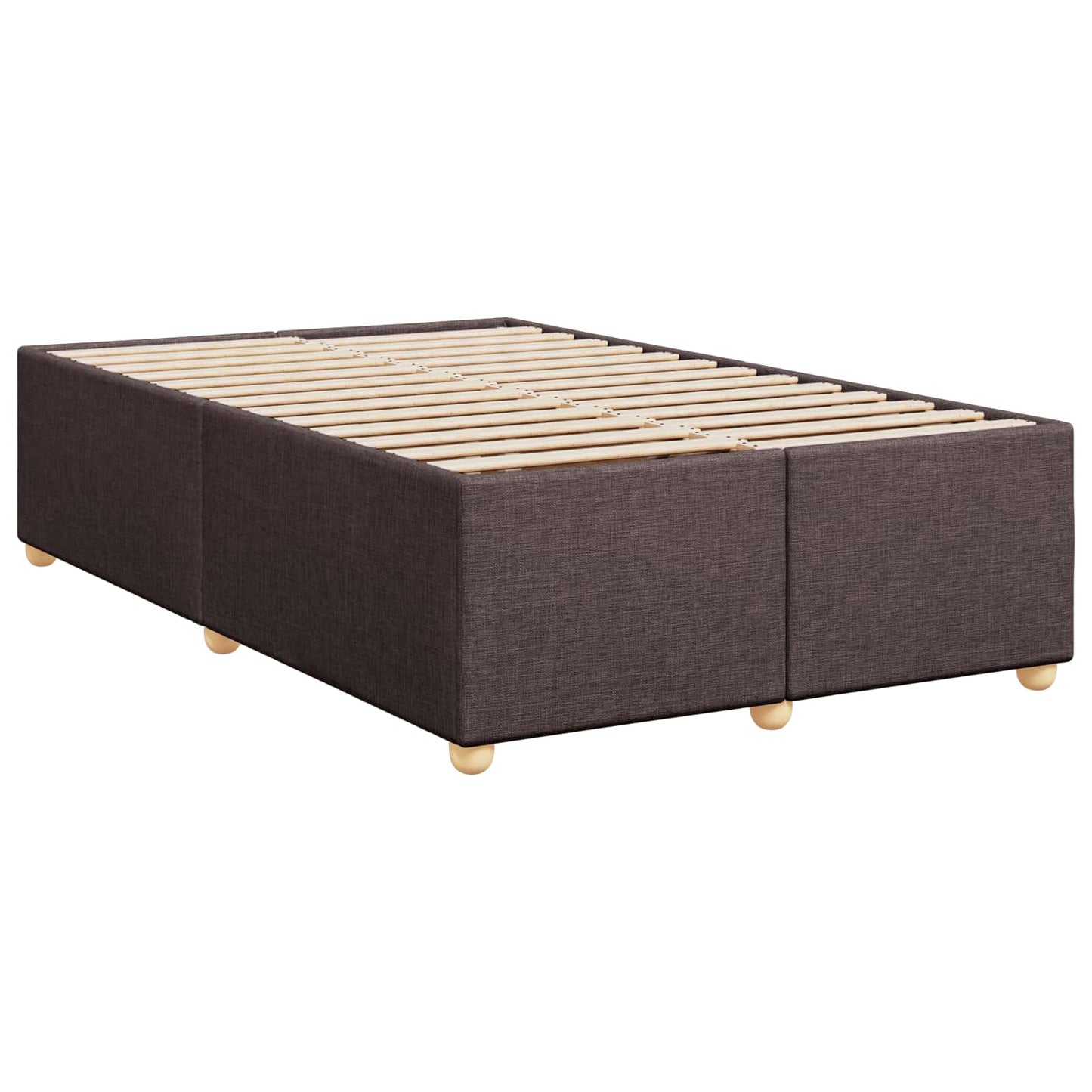 Boxspring ágy matraccal Sötét Barna 120 x 200 cm Szövet