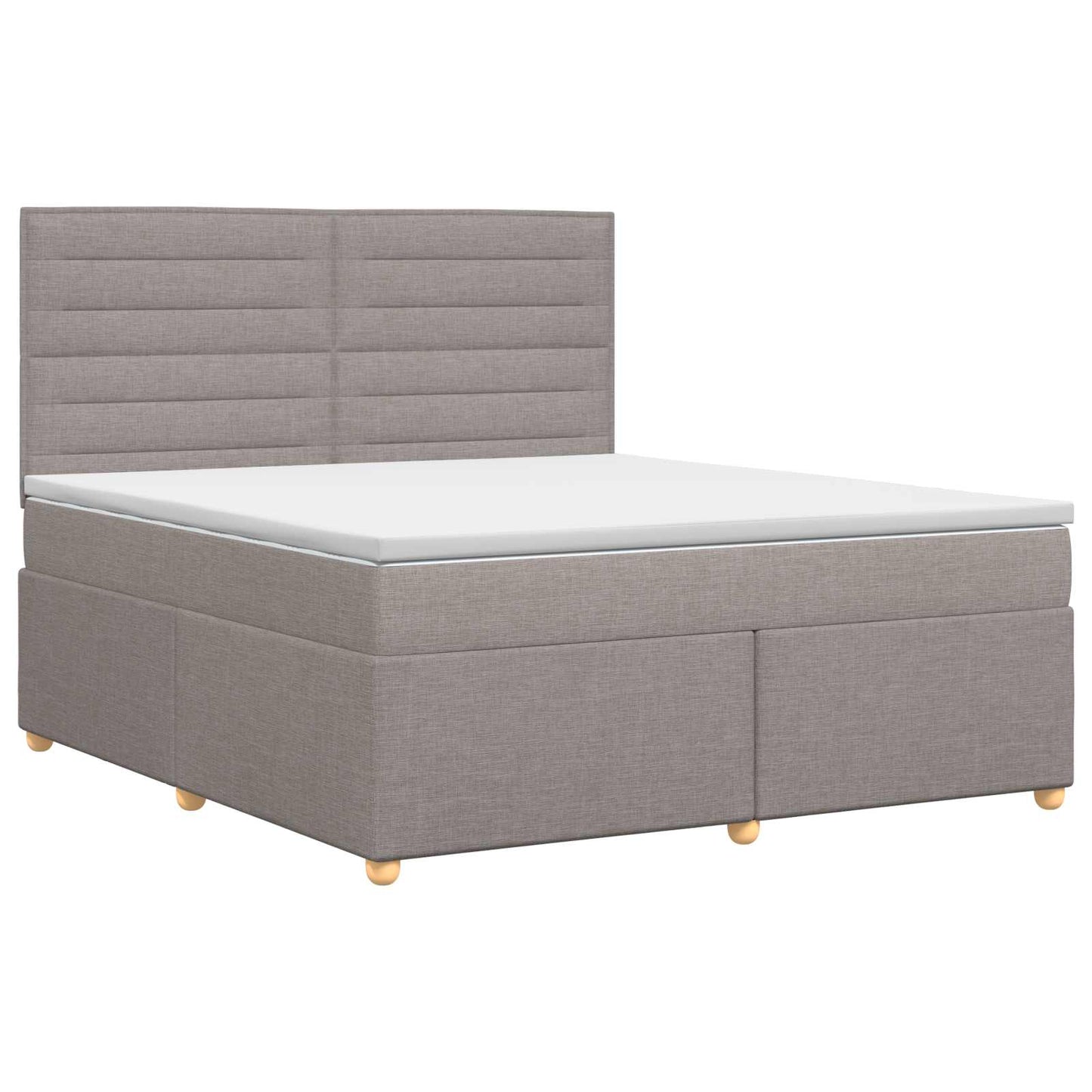 Boxspring ágy matraccal Tópszínű 140 x 200 cm Szövet