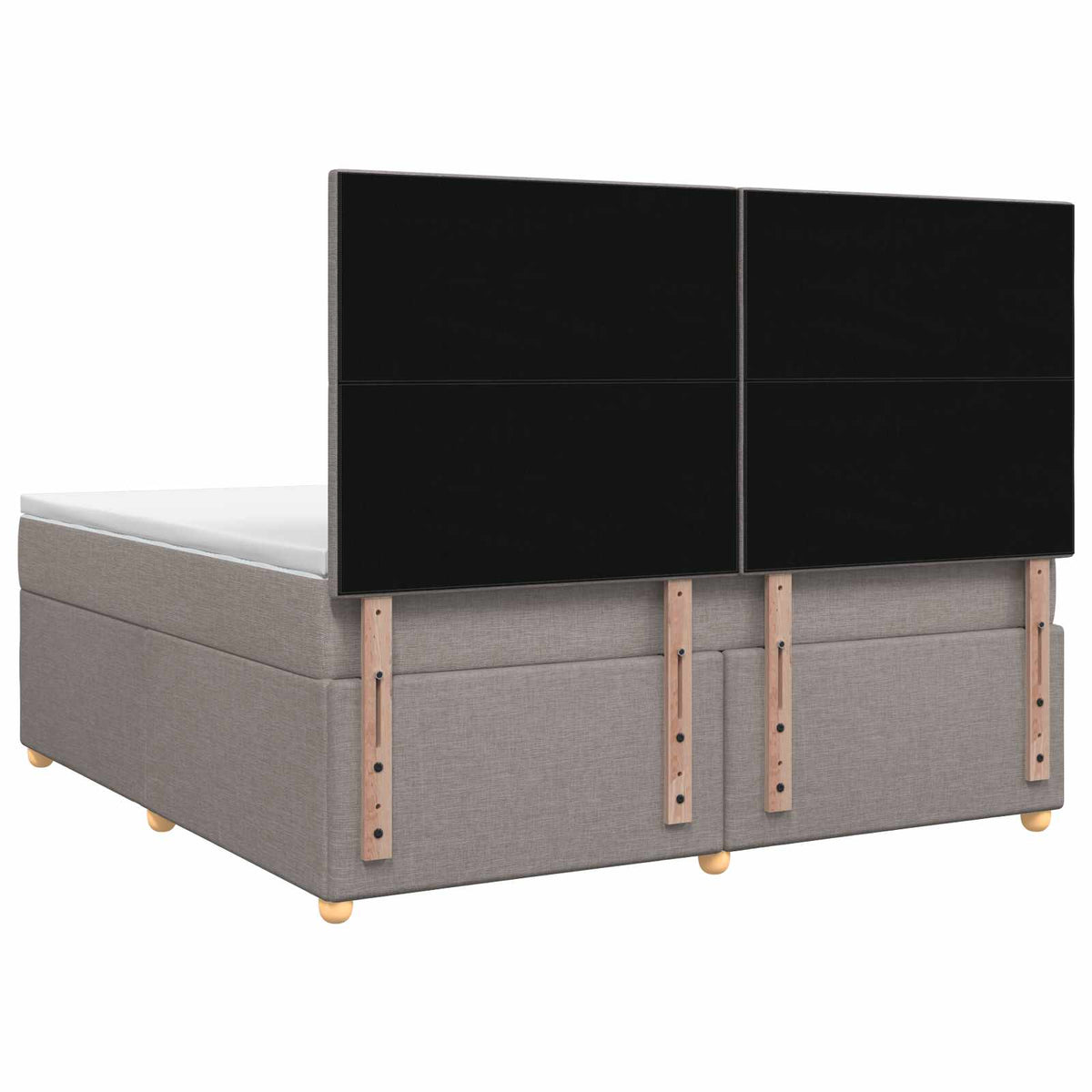 Boxspring ágy matraccal Tópszínű 160 x 200 cm Szövet