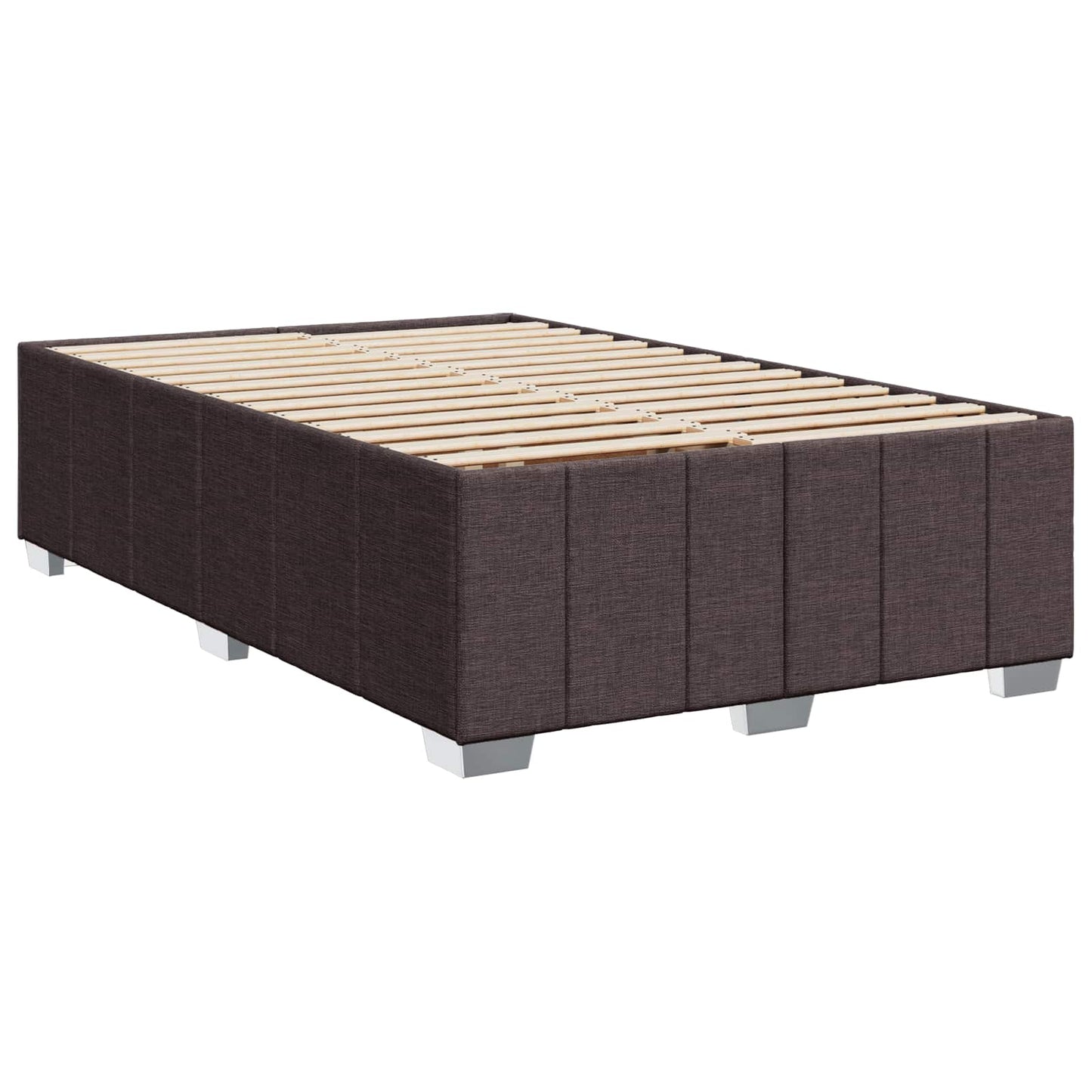 Boxspring ágy matraccal Sötét Barna 120 x 190 cm Szövet