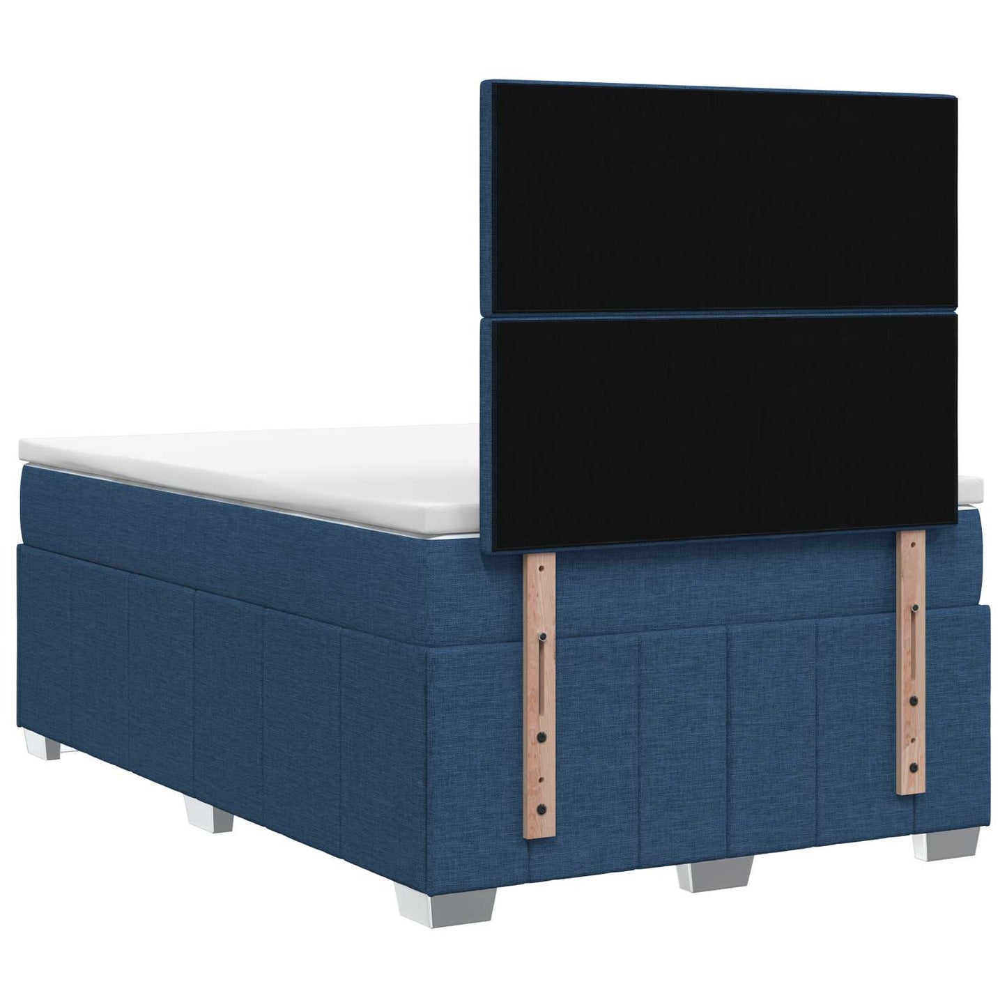 Boxspring ágy matraccal fejtámlával Kék 120 x 200 cm Szövet