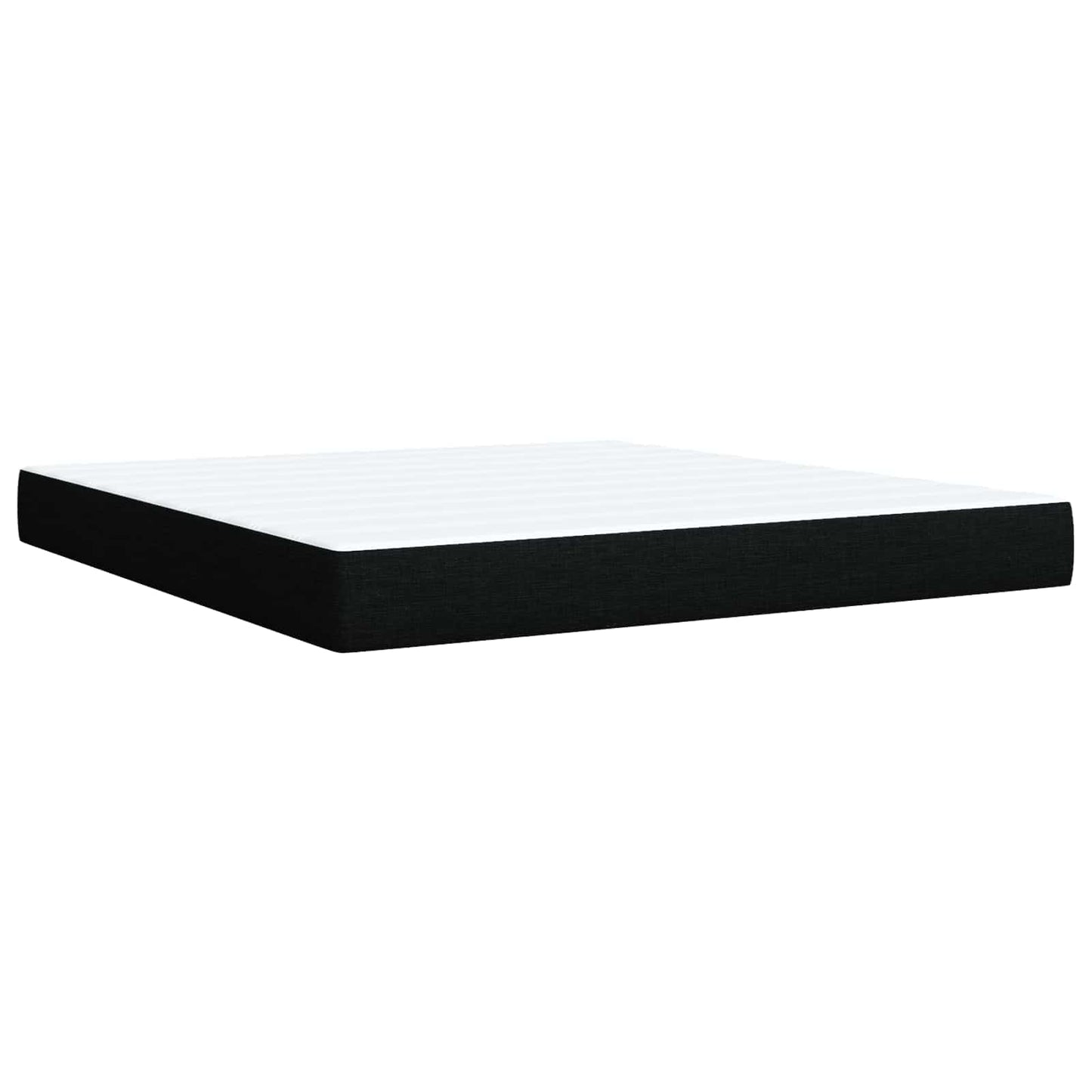 Boxspring ágy matraccal fejtámlával Fekete 140 x 190 cm Szövet