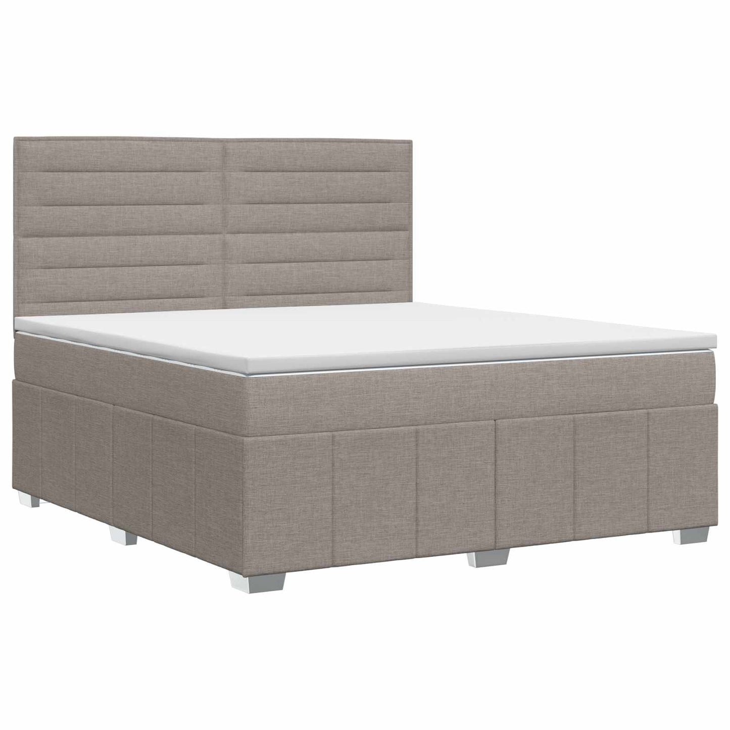 Boxspring ágy matraccal Tópszínű 140 x 200 cm Szövet