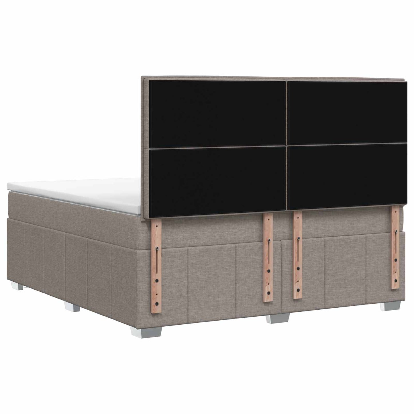 Boxspring ágy matraccal Tópszínű 140 x 200 cm Szövet