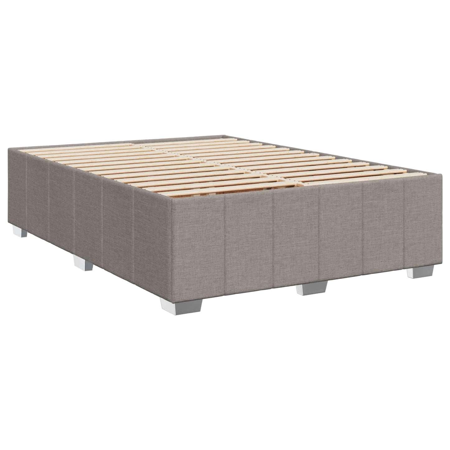 Boxspring ágy matraccal Tópszínű 140 x 200 cm Szövet