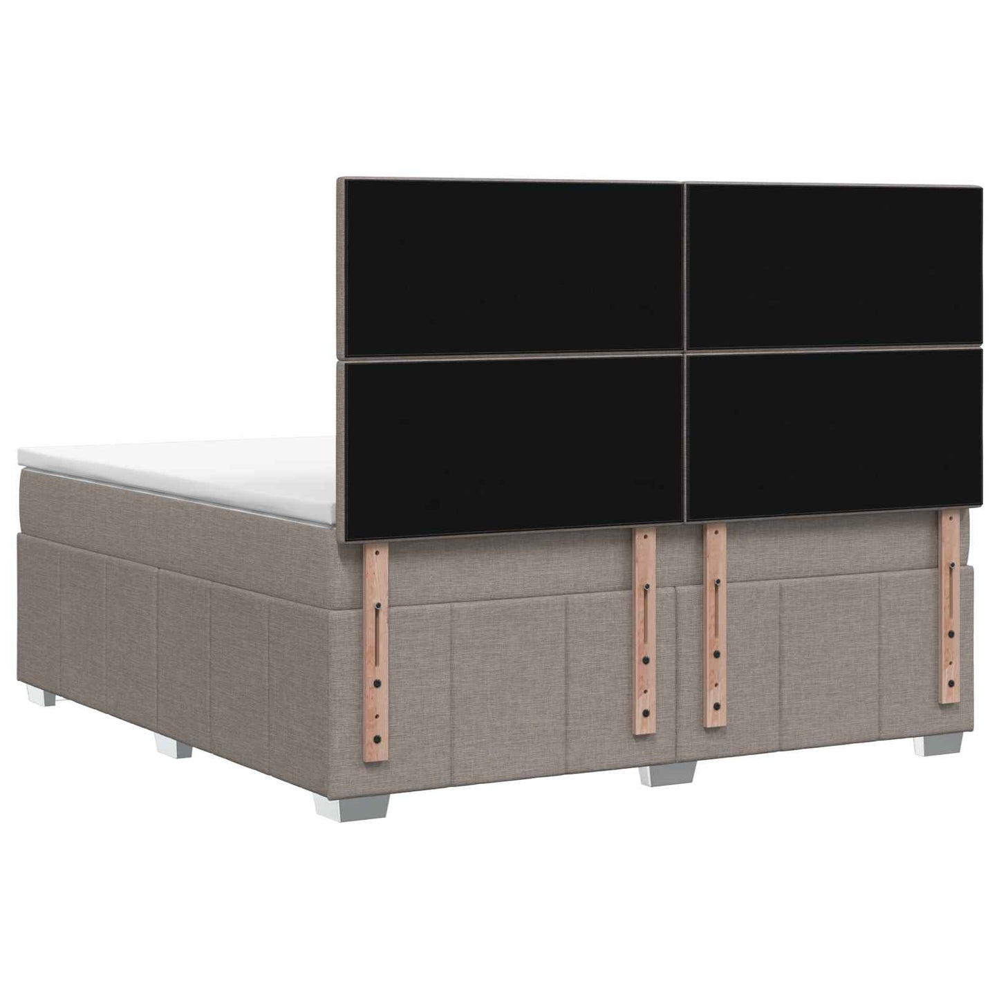 Boxspring ágy matraccal Tópszínű 180 x 200 cm Szövet