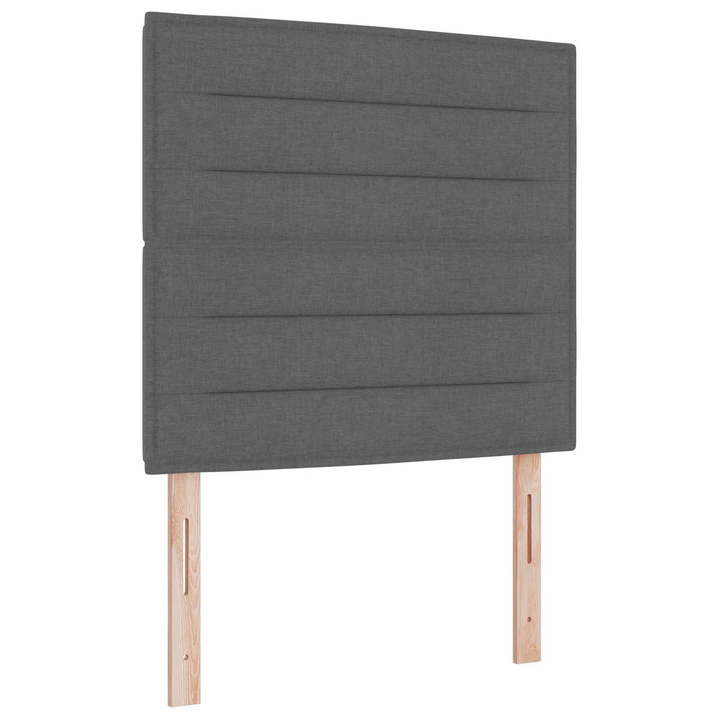 Boxspring ágy matraccal Sötétszürke 120 x 190 cm Szövet