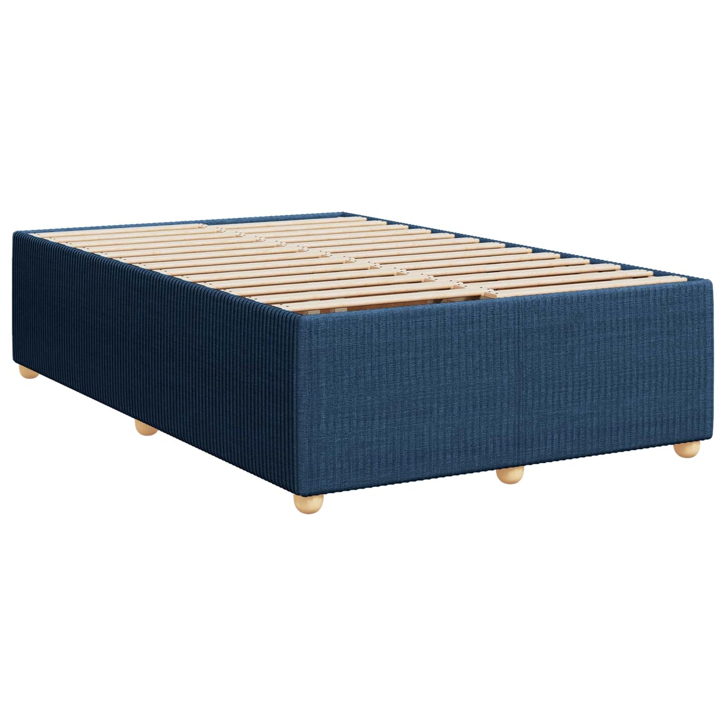 Boxspring ágy matraccal fejtámlával Kék 120 x 190 cm Szövet