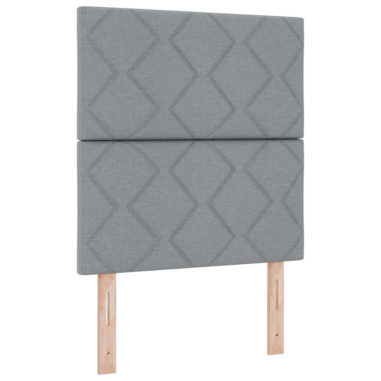 Boxspring ágy matraccal Világosszürke 120 x 200 cm Szövet