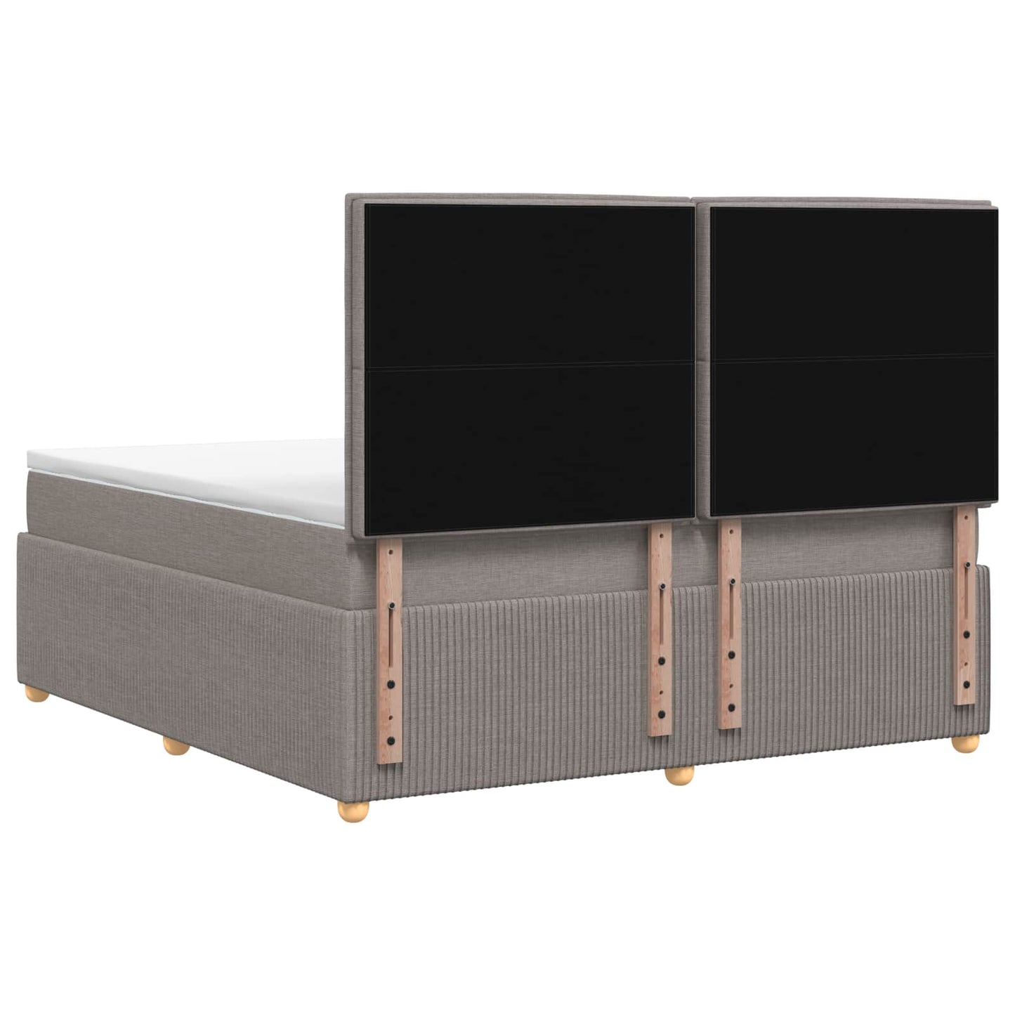 Boxspring ágy matraccal Tópszínű 140 x 190 cm Szövet
