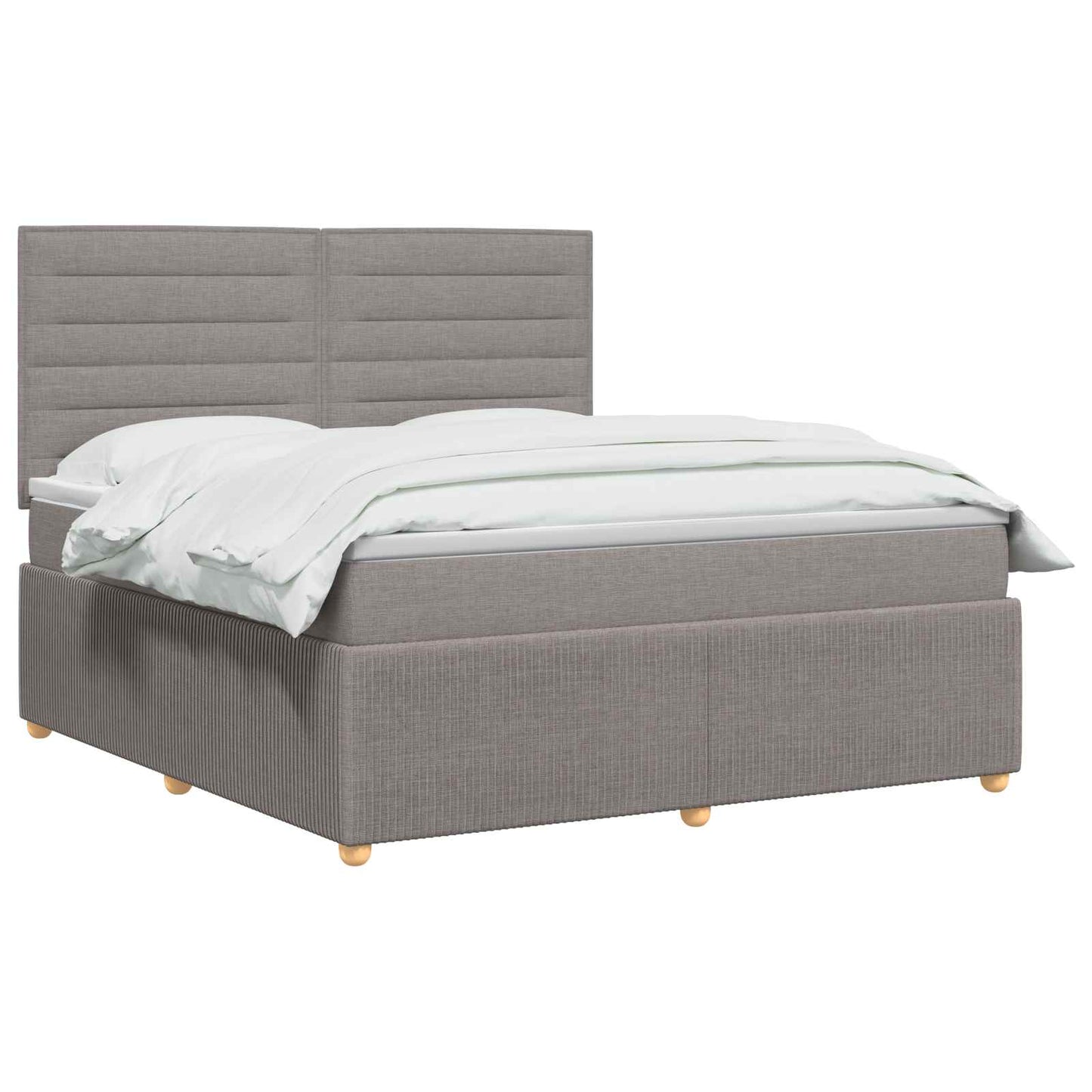 Boxspring ágy matraccal Tópszínű 140 x 200 cm Szövet