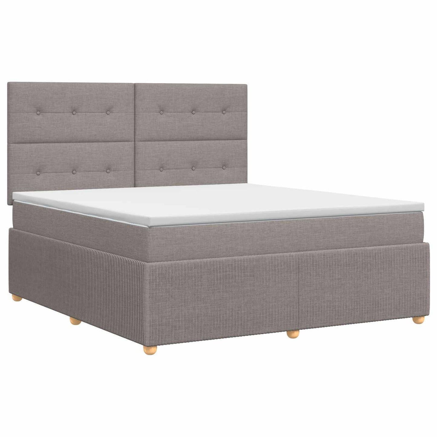Boxspring ágy matraccal Tópszínű 180 x 200 cm Szövet
