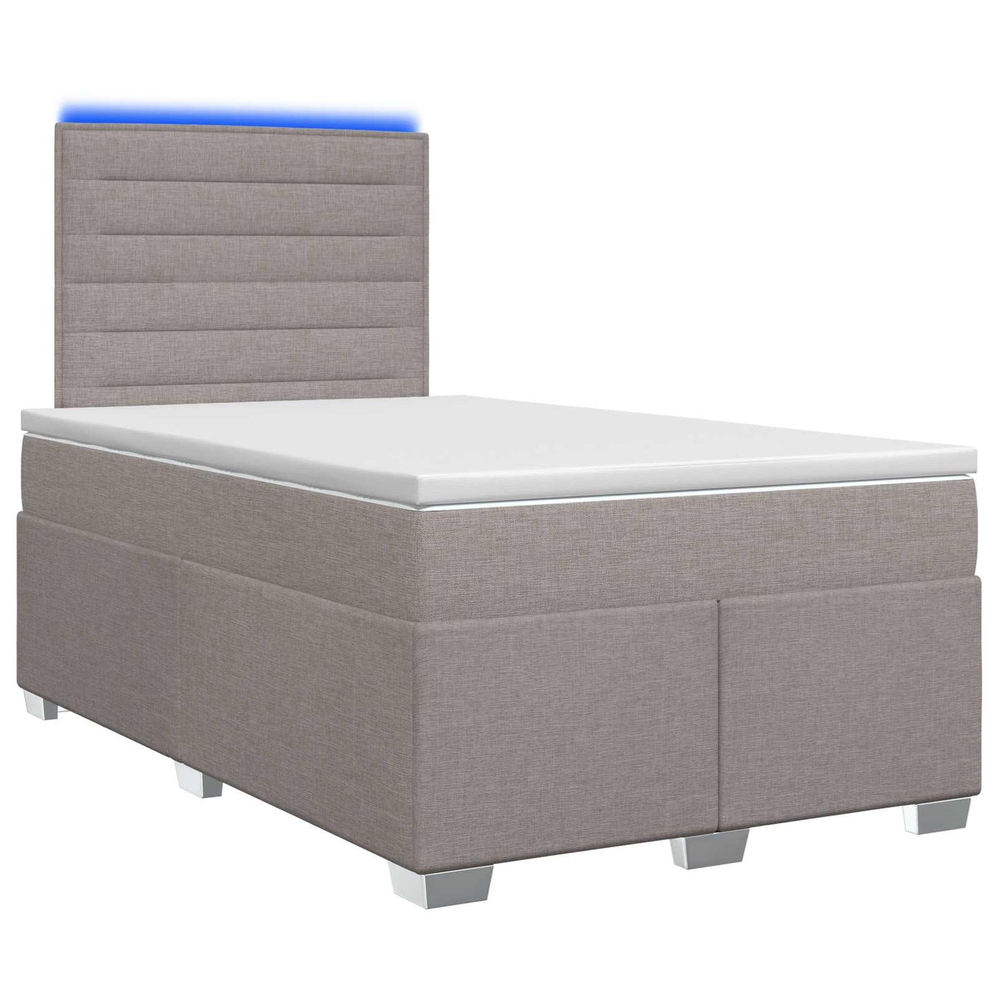 Boxspring ágy matraccal Tópszínű 120 x 200 cm Szövet