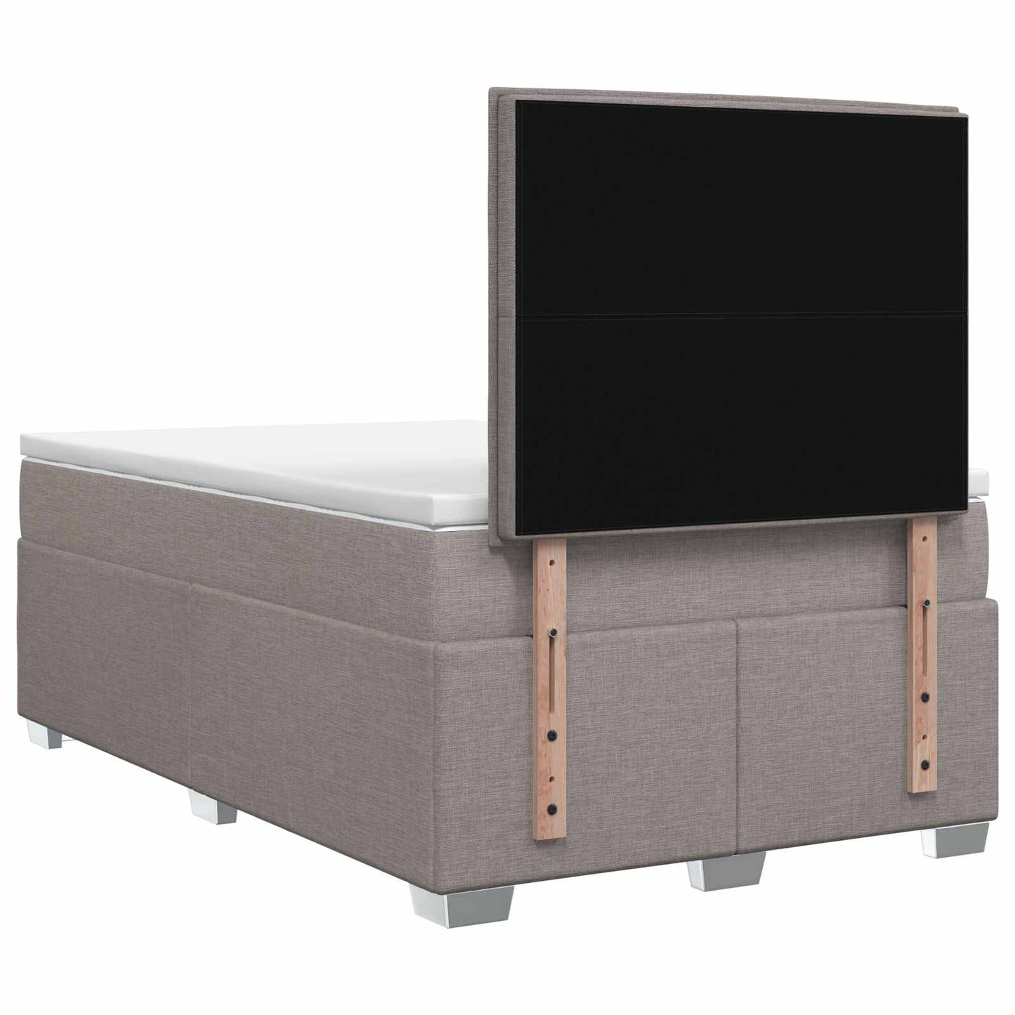 Boxspring ágy matraccal Tópszínű 120 x 200 cm Szövet