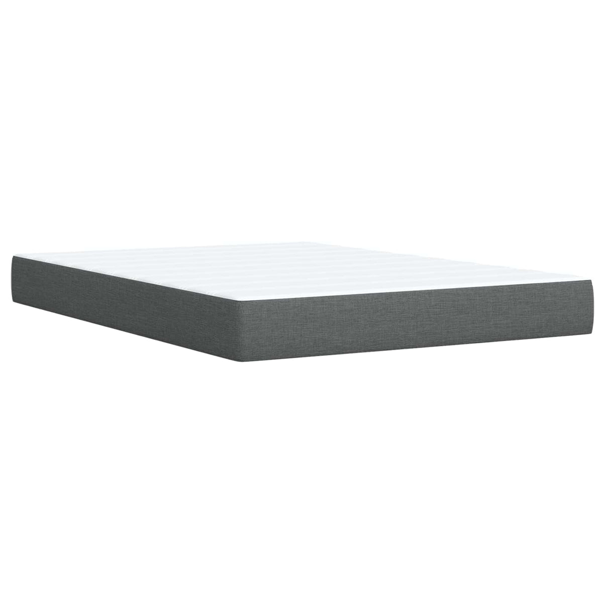 Boxspring ágy matraccal Sötétszürke 140 x 200 cm Szövet