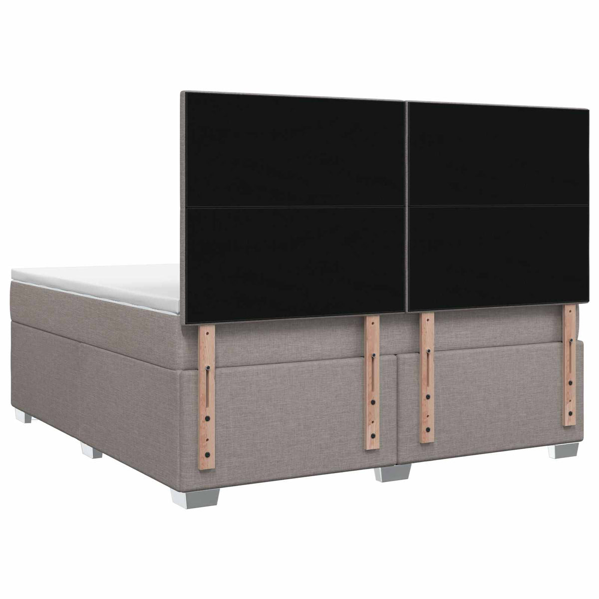 Boxspring ágy matraccal Tópszínű 140 x 200 cm Szövet