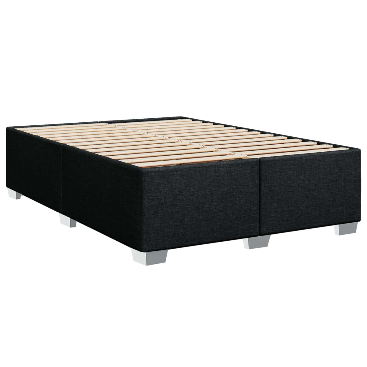 Boxspring ágy matraccal fejtámlával Fekete 160 x 200 cm Szövet