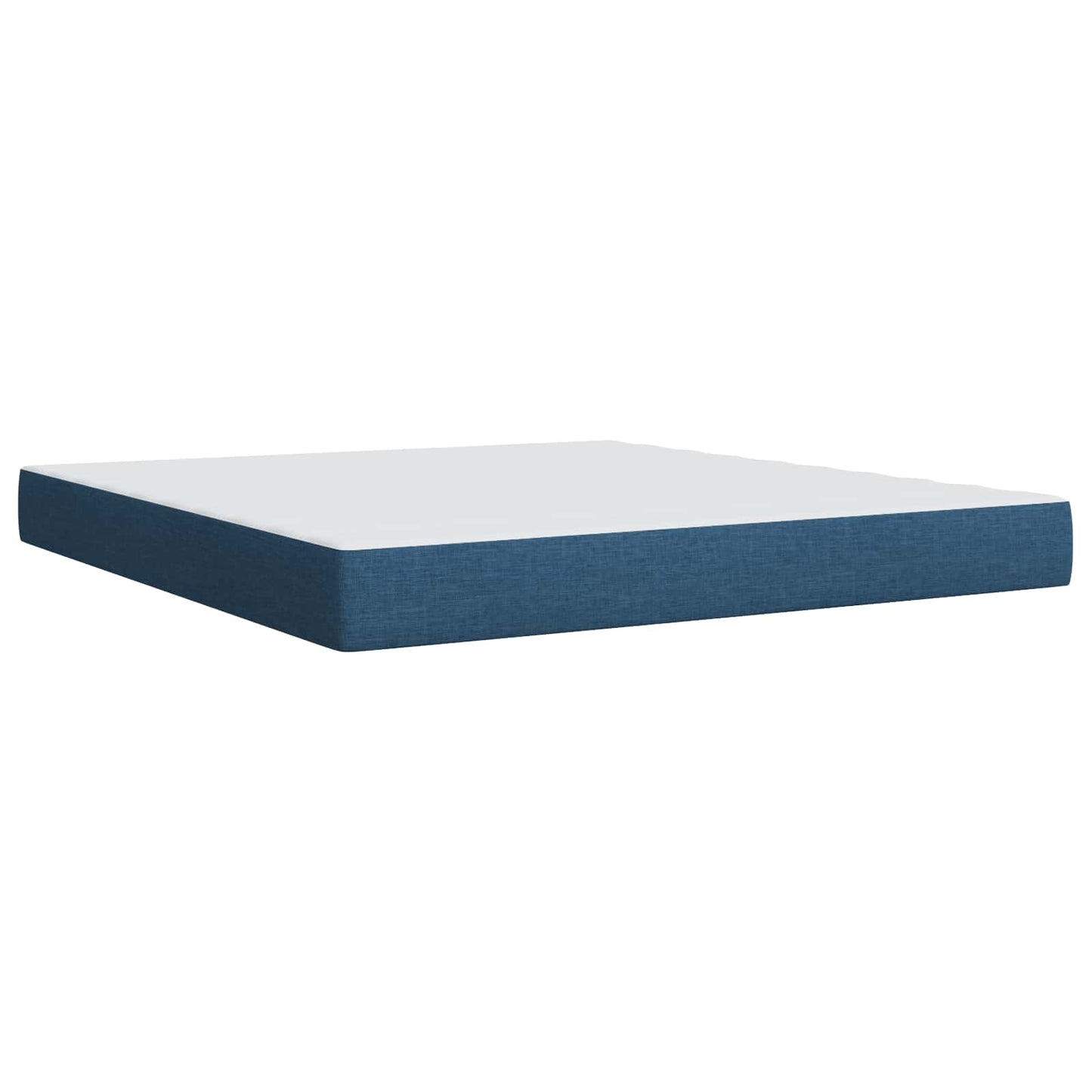 Boxspring ágy matraccal LED szalagokkal Kék 180 x 200 cm Szövet