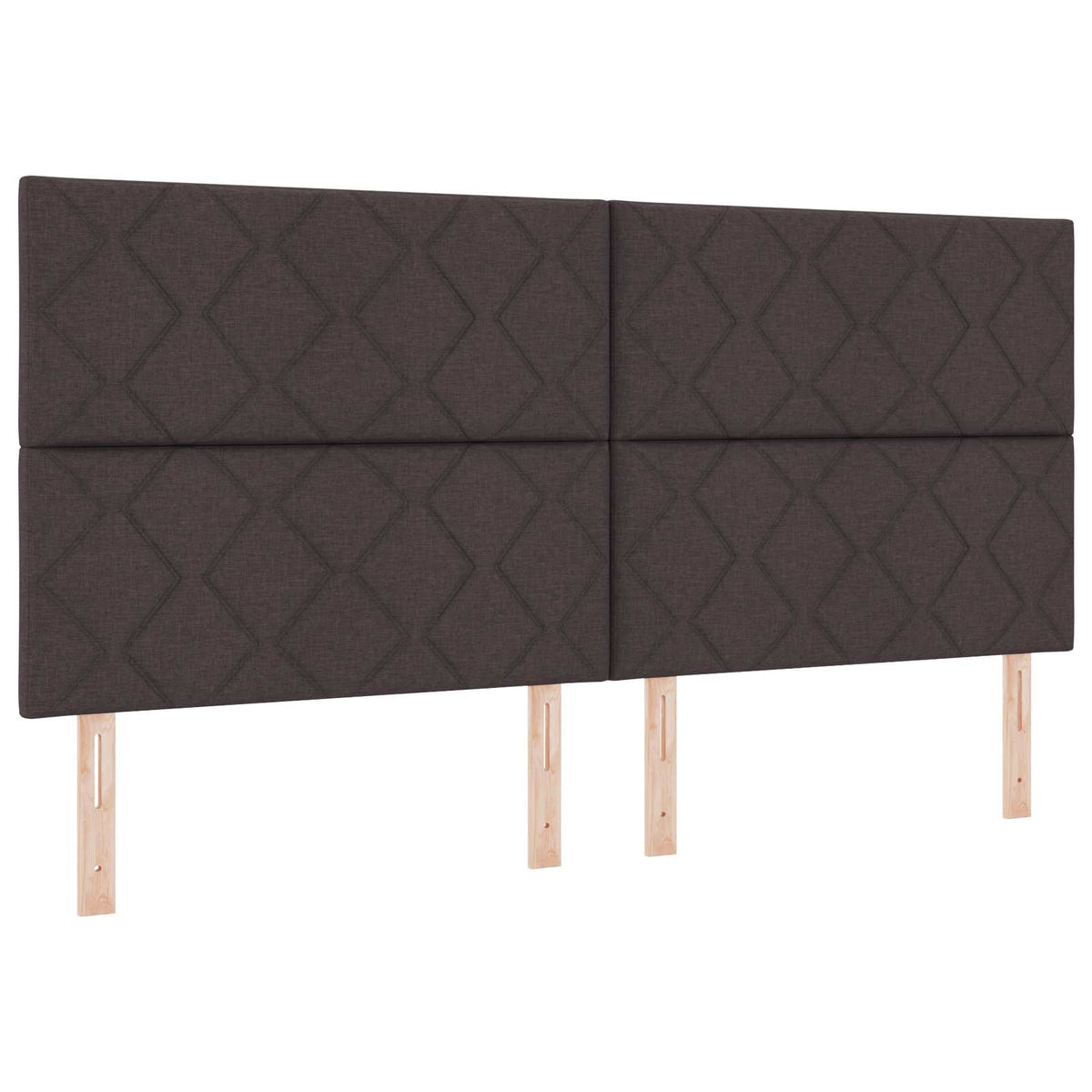 Boxspring ágy matraccal Sötét Barna 200 x 200 cm Szövet