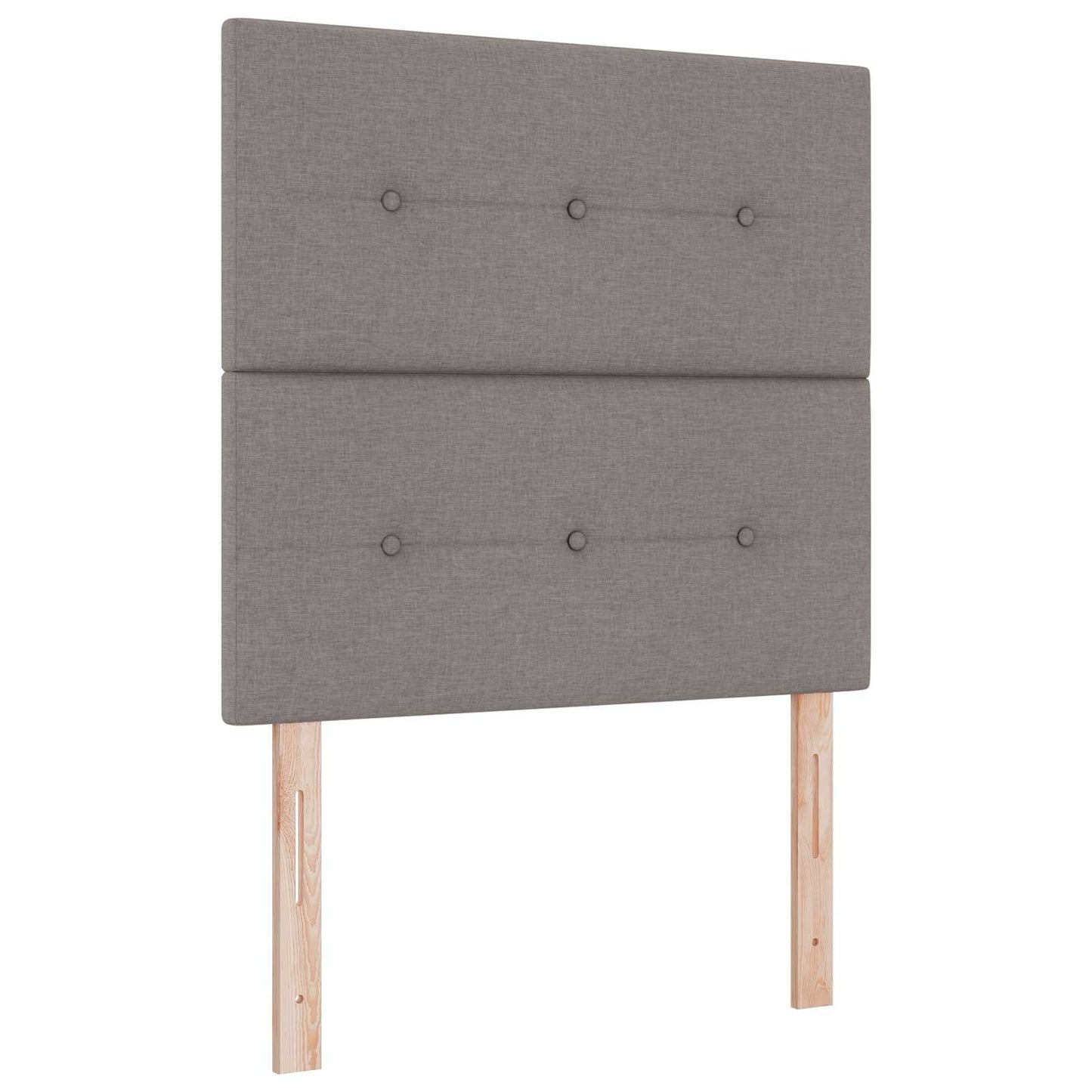 Boxspring ágy matraccal fejtámlával Tópszínű 80 x 200 cm Szövet